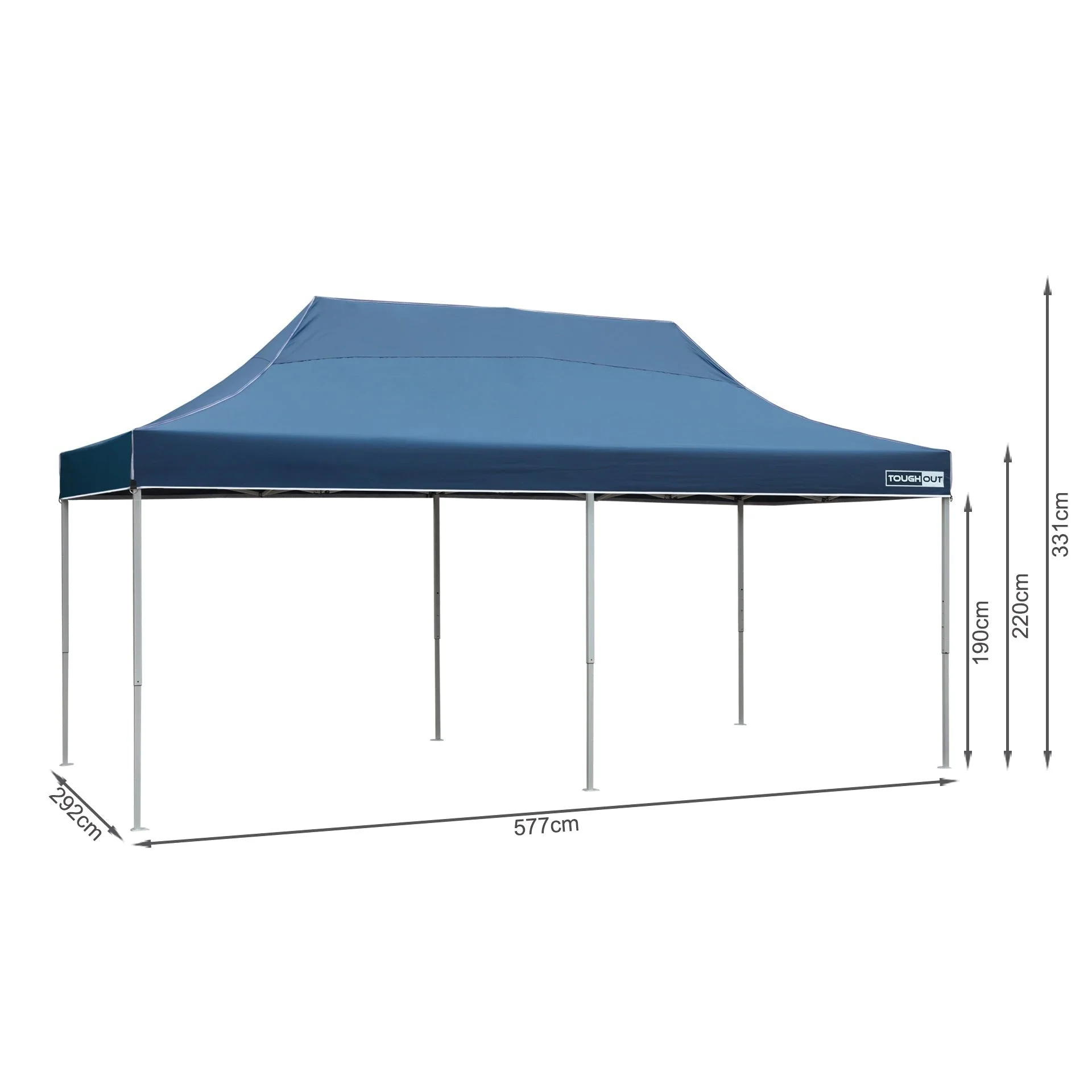 Toughout Thunderstorm Gazebo 3 x 6m - Navy - Image 11