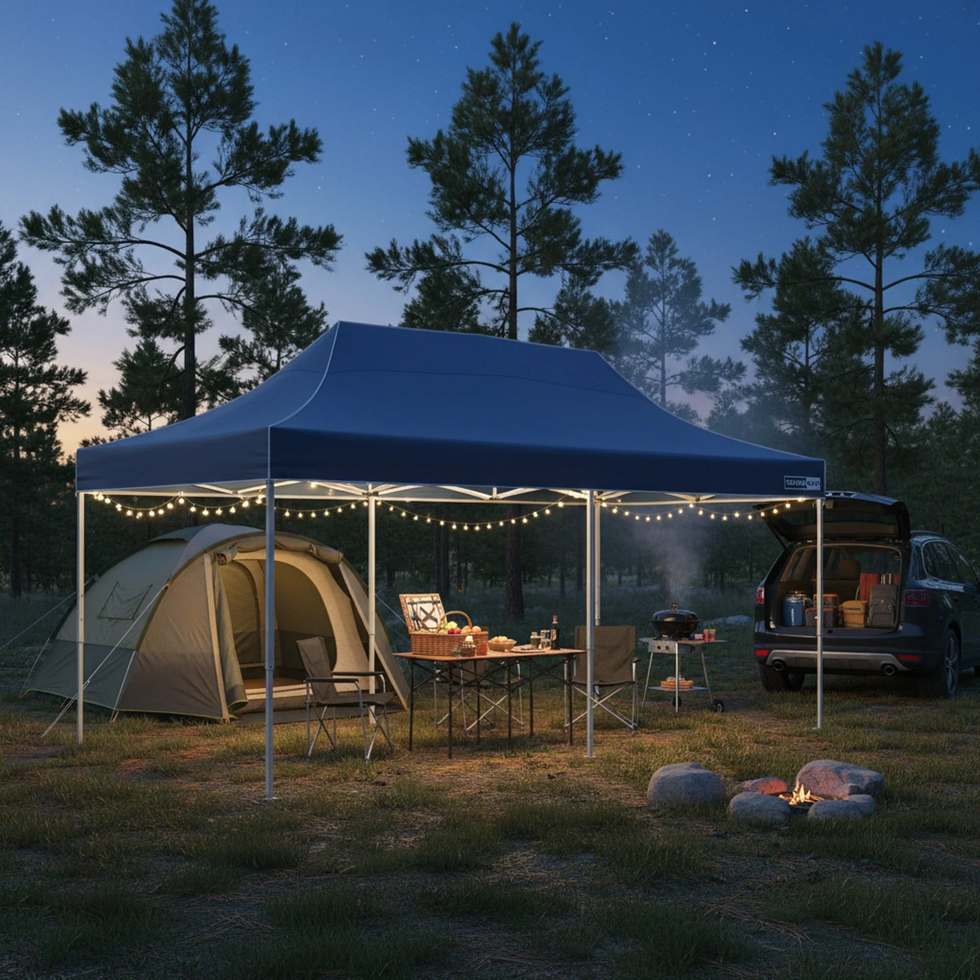 Toughout Thunderstorm Gazebo 3 x 6m - Navy - Image 3