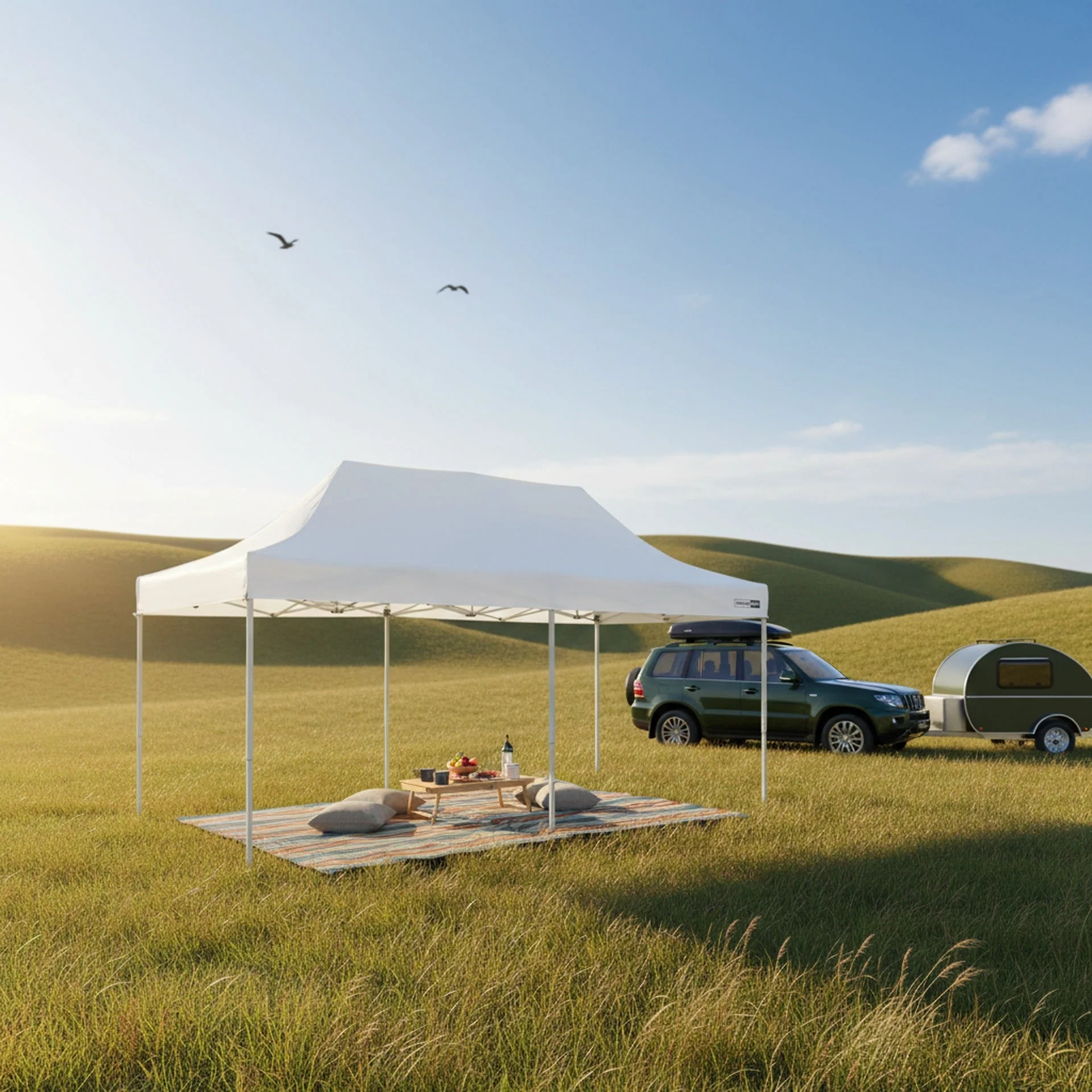 Toughout Thunderstorm Gazebo 3 x 6m - White - Image 3
