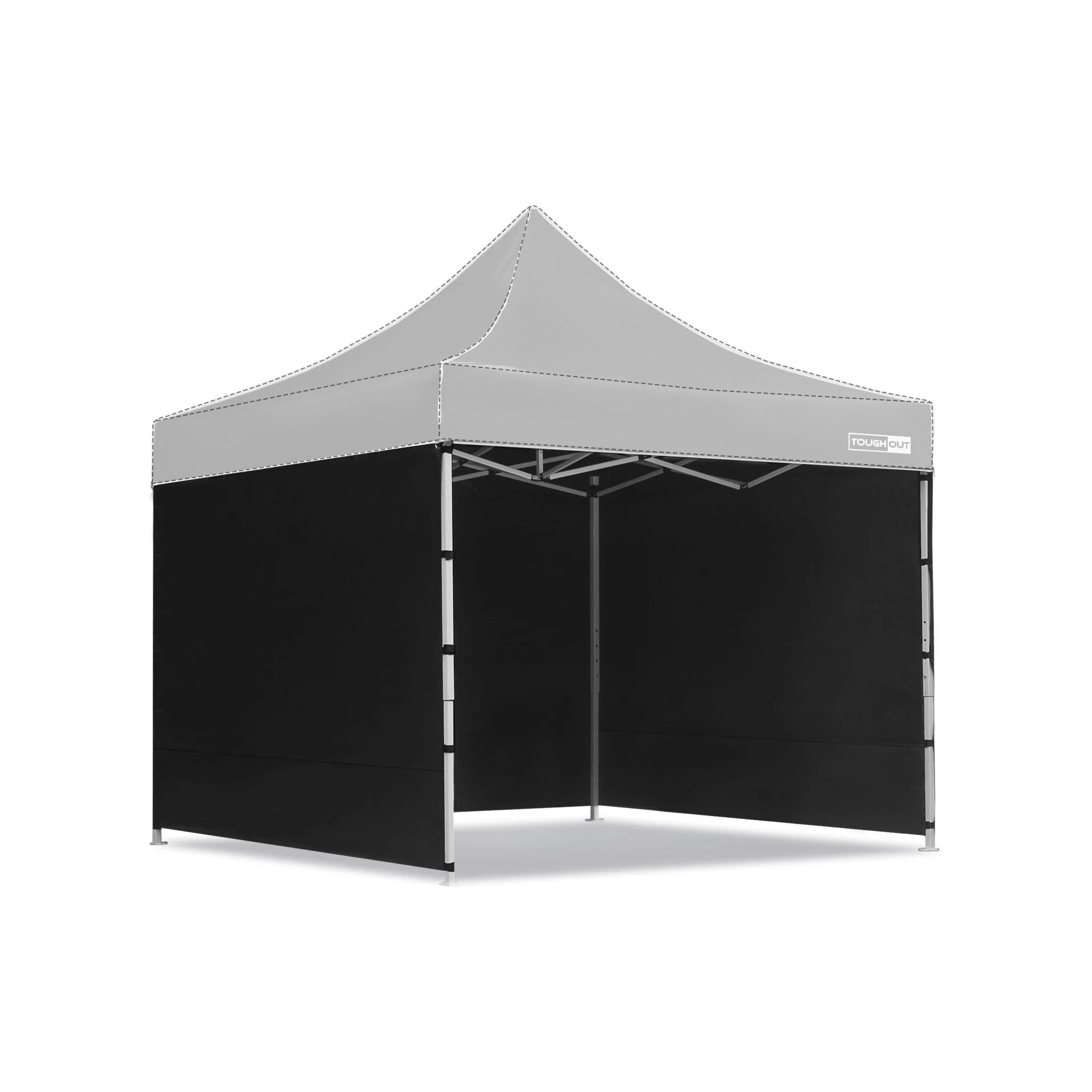 Toughout Thunderstorm Gazebo Side Wall 3x3m - Black - Image 2