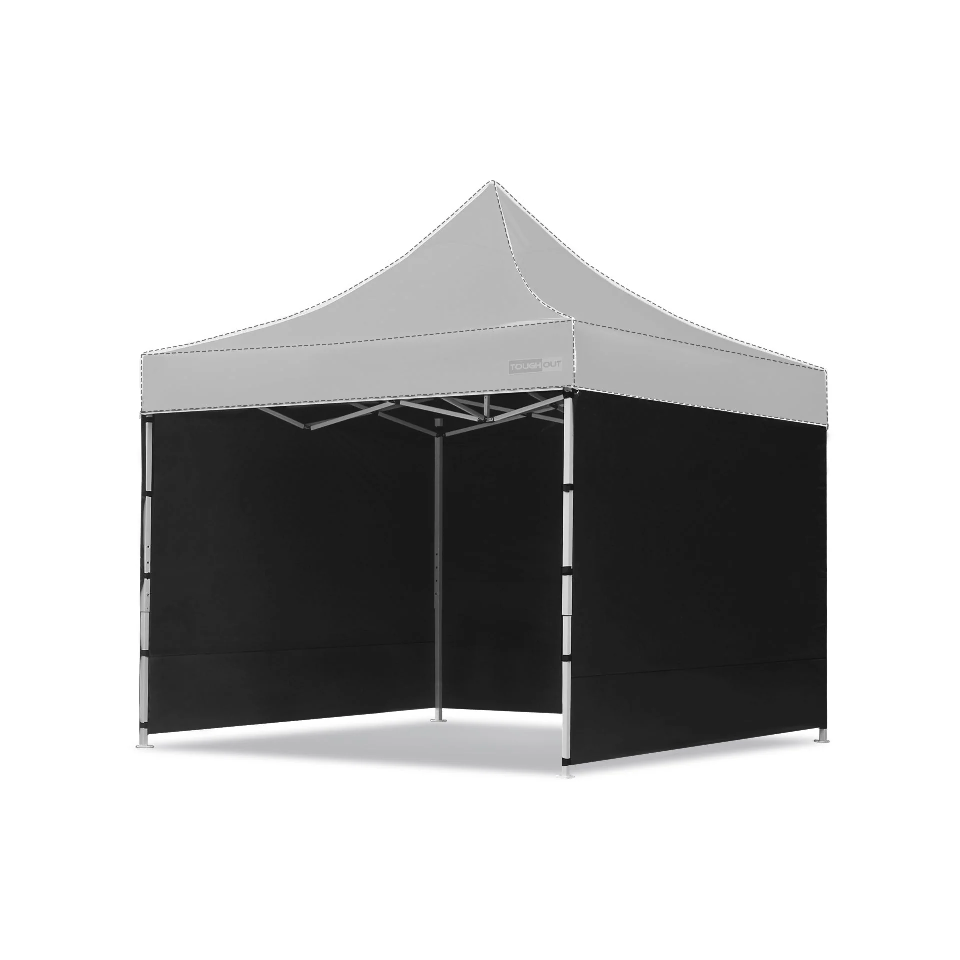 Toughout Thunderstorm Gazebo Side Wall 3x3m - Black - Image 3