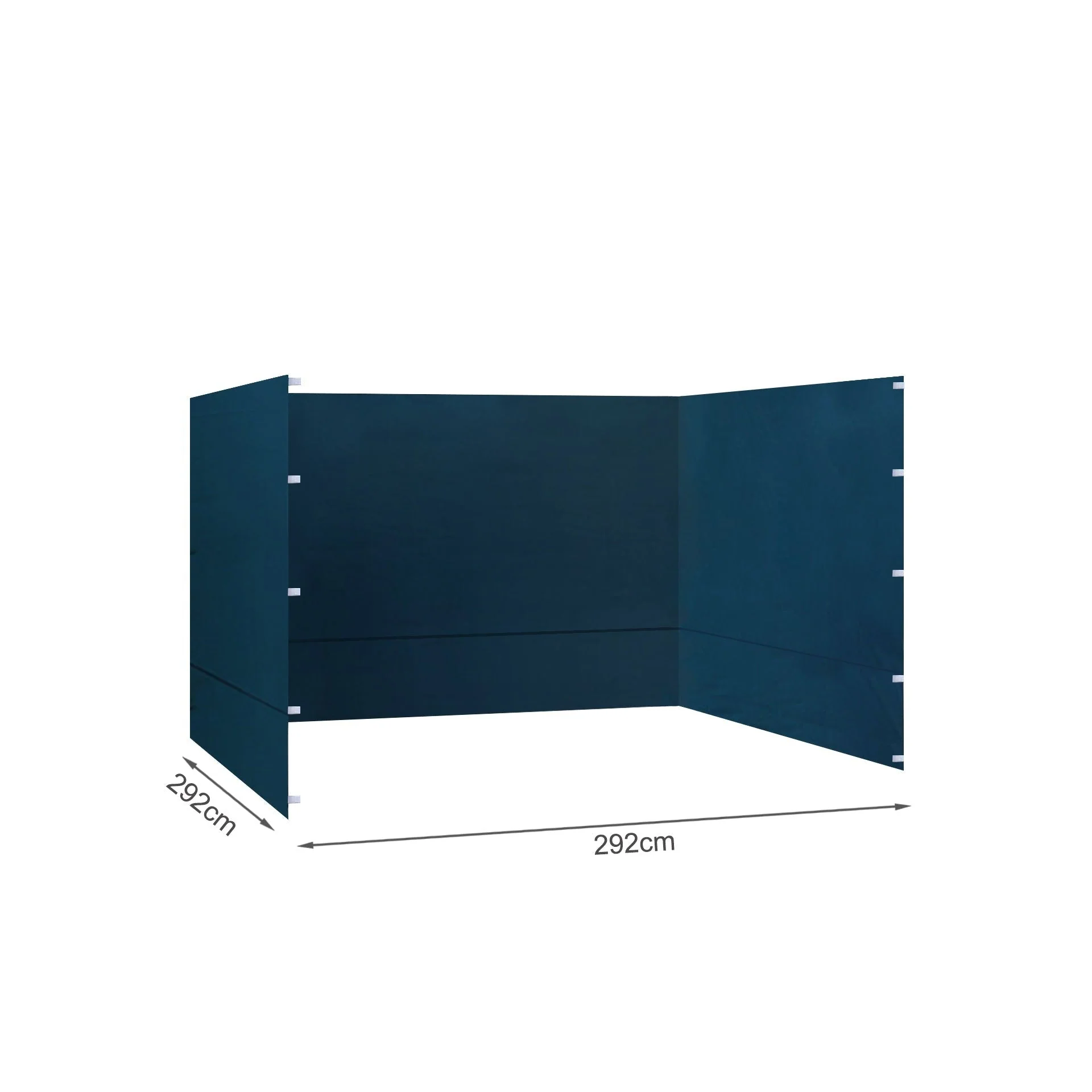 Toughout Thunderstorm Gazebo Side Wall 3x3m - Navy - Image 5