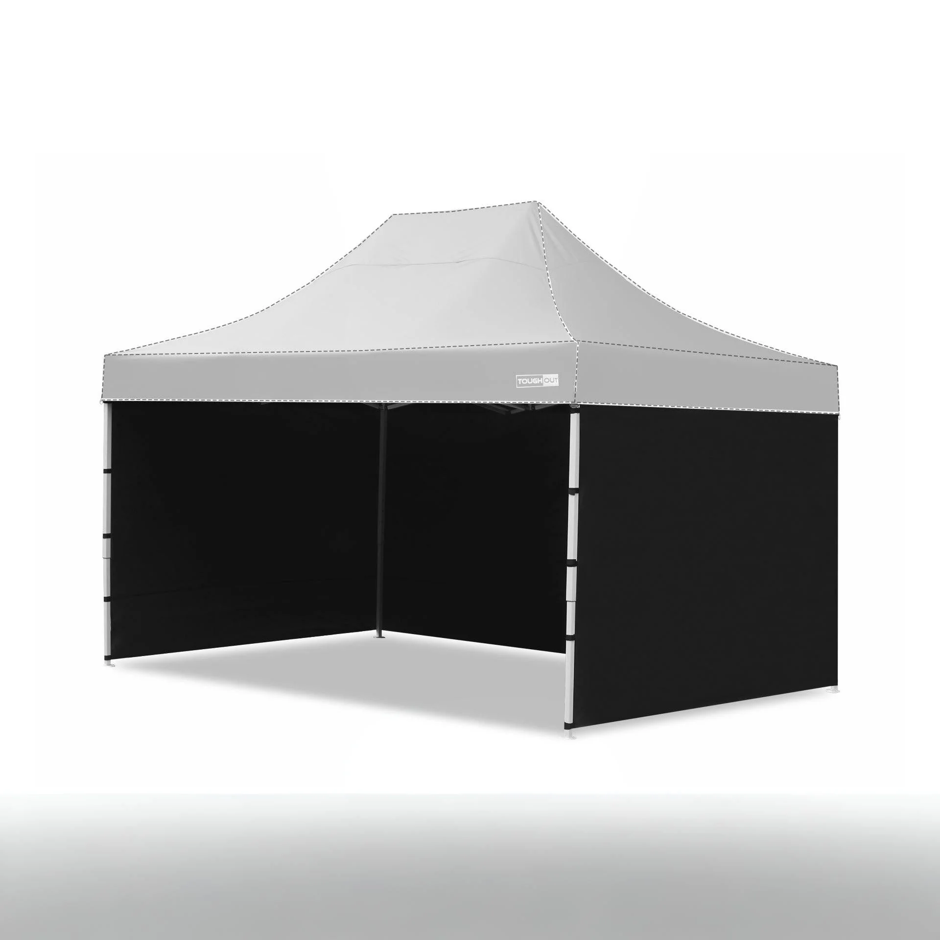 Toughout Thunderstorm Gazebo Side Wall 3x4.5m - Black - Image 3