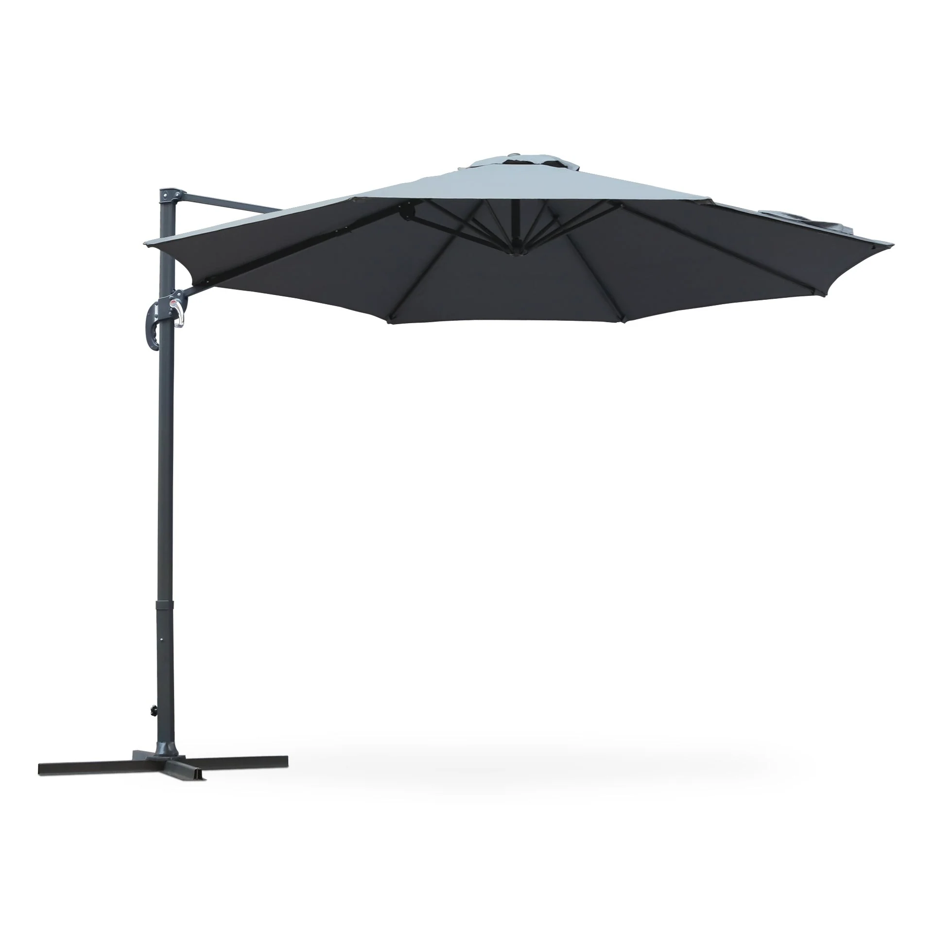 Toughout Totara Outdoor Cantilever Umbrella 3m - Grey - Image 2