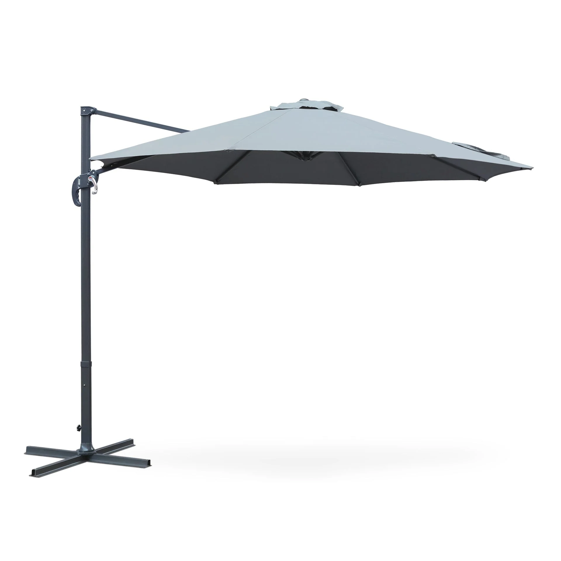 Toughout Totara Outdoor Cantilever Umbrella 3m - Grey - Image 6