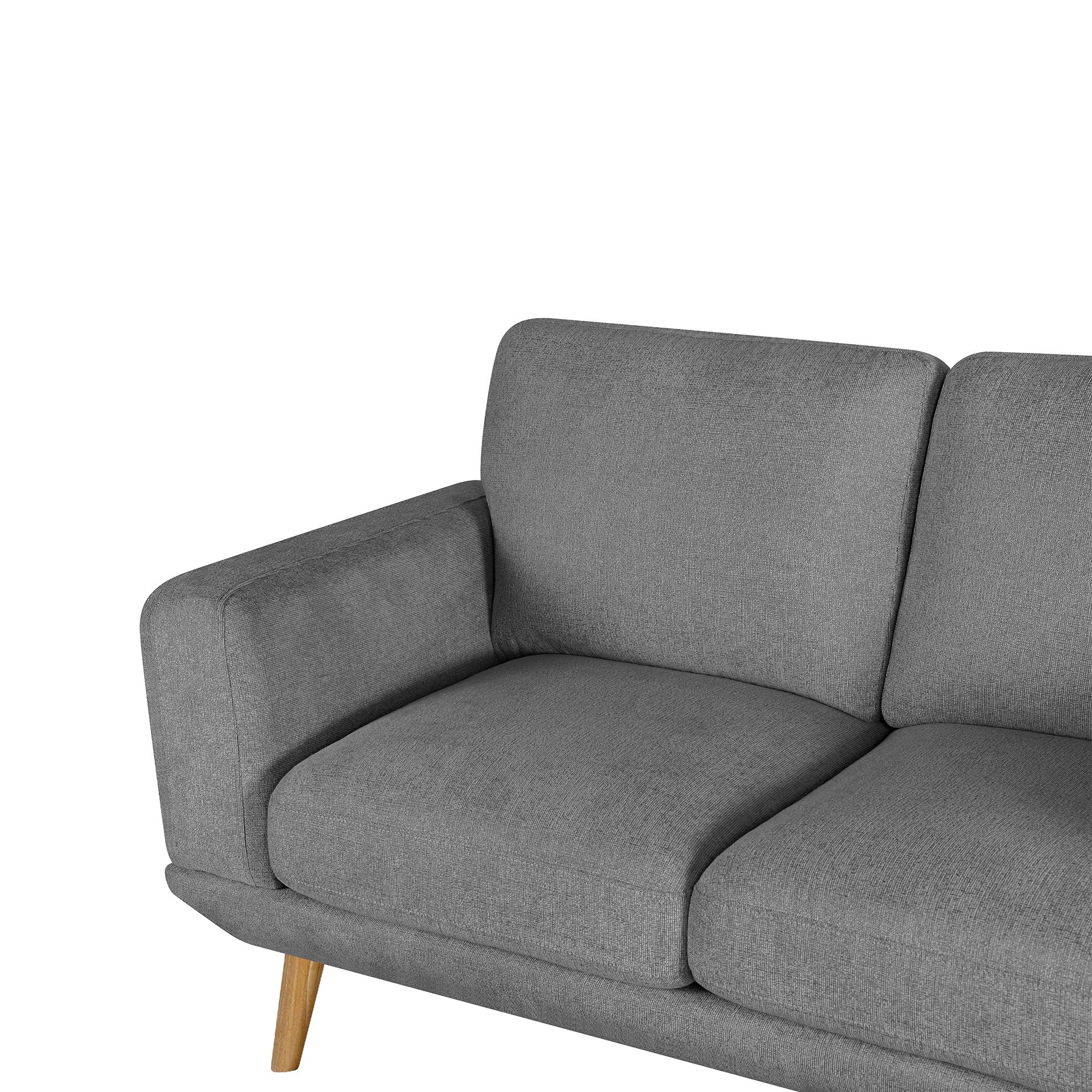 Tova Chenille 2 Seater Sofa - Ash Grey - Image 11