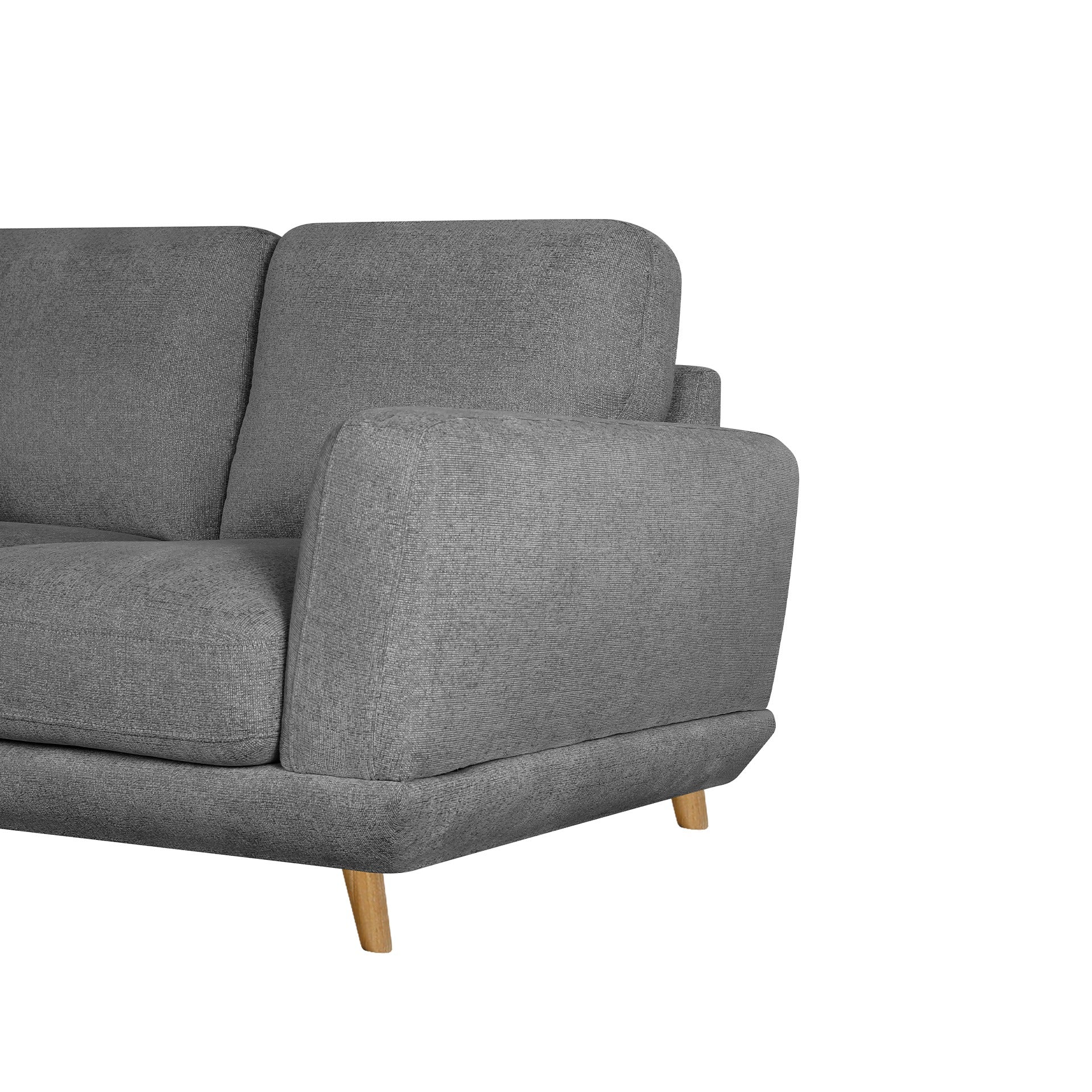 Tova Chenille 2 Seater Sofa - Ash Grey - Image 12