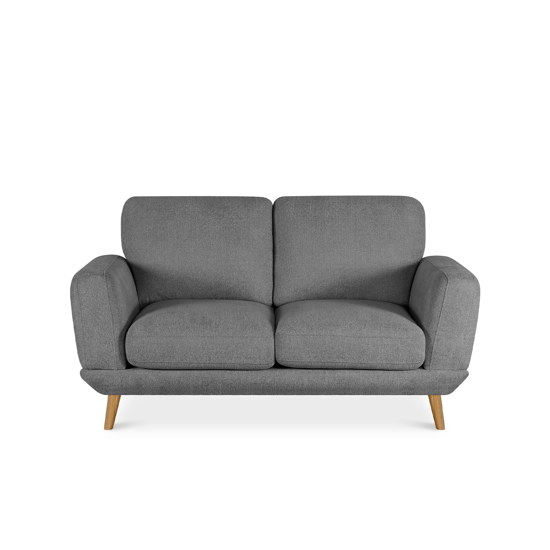 Tova Chenille 2 Seater Sofa - Ash Grey - Image 8