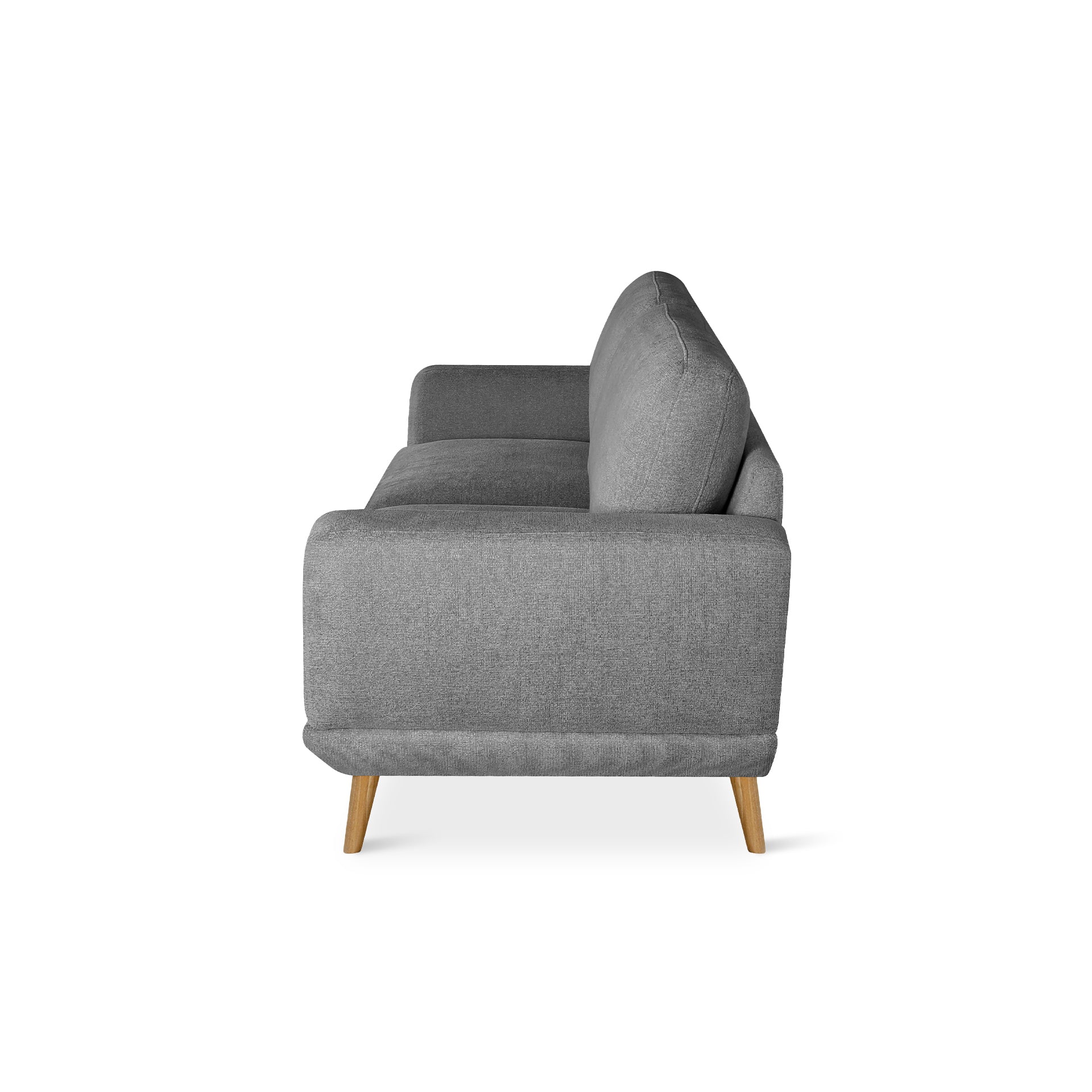 Tova Chenille 2 Seater Sofa - Ash Grey - Image 9