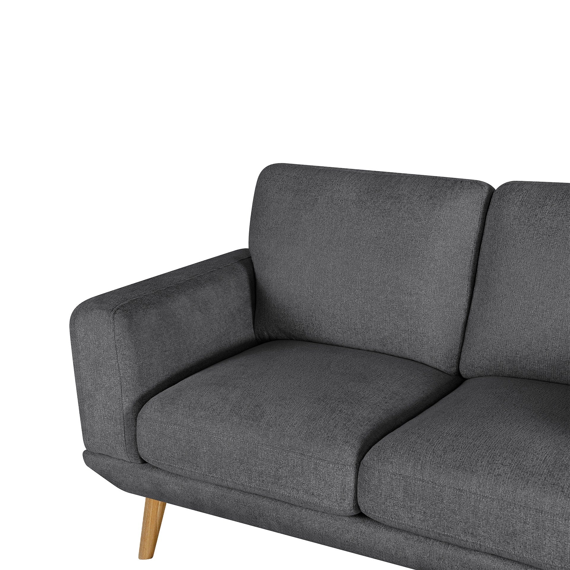 Tova Chenille 2 Seater Sofa - Dark Grey - Image 11