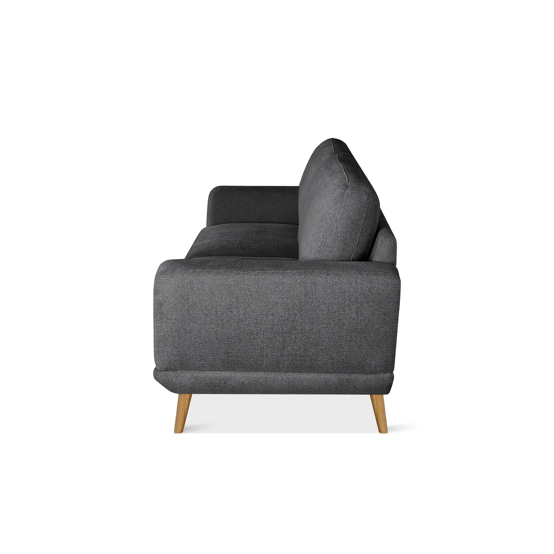 Tova Chenille 2 Seater Sofa - Dark Grey - Image 8
