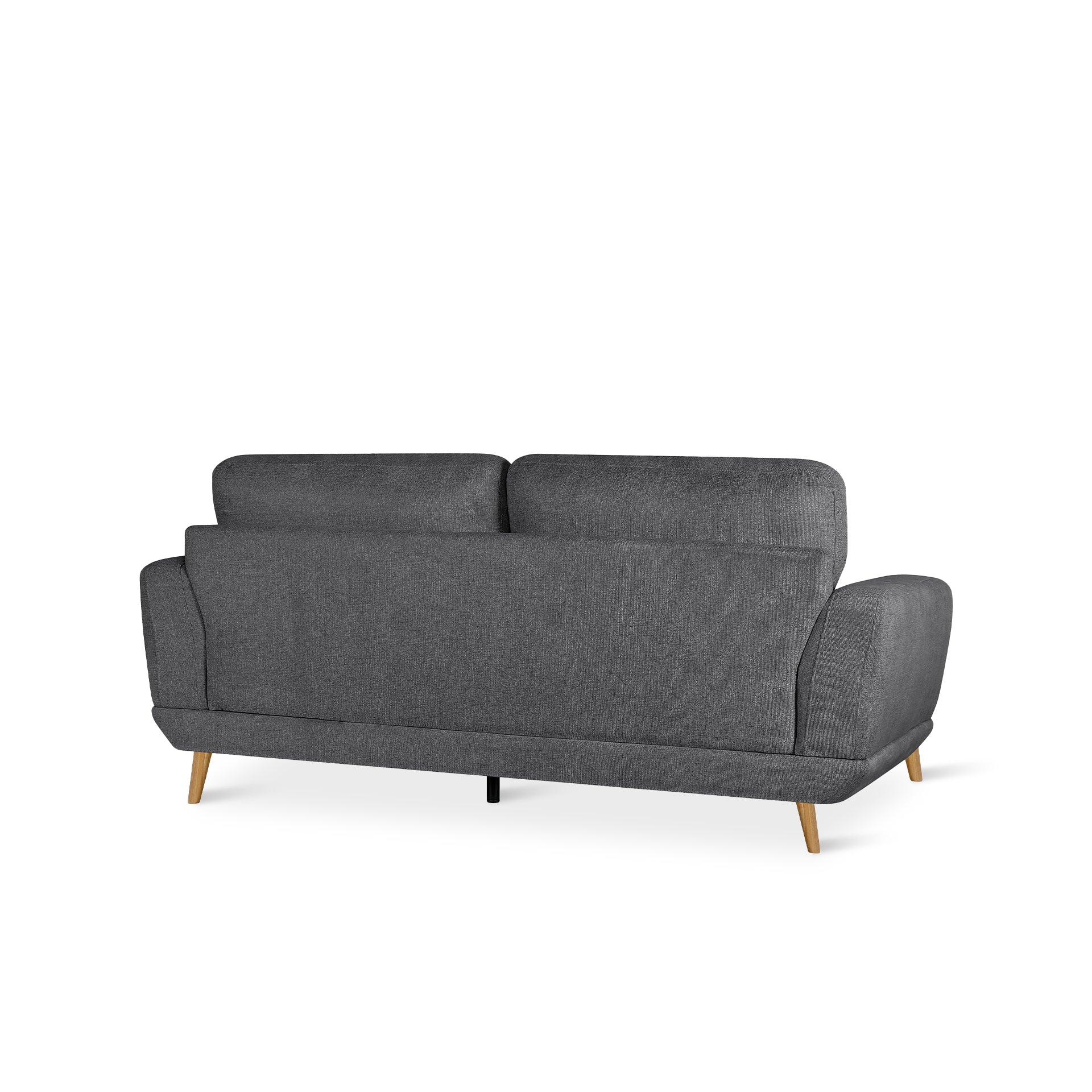 Tova Chenille 2 Seater Sofa - Dark Grey - Image 9