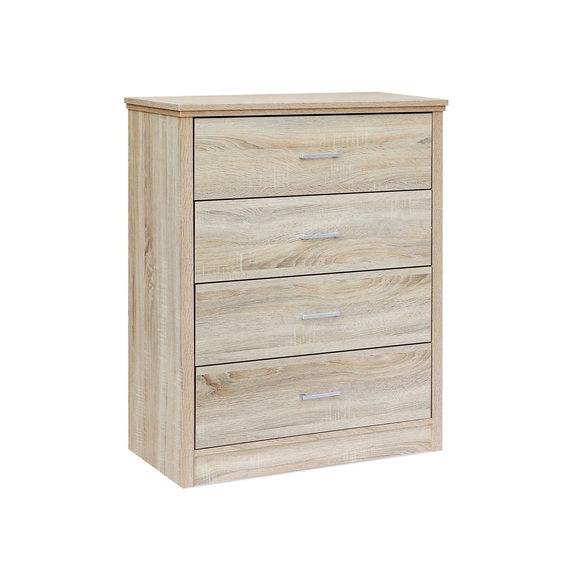 Trace 4 Drawers Tallboy - Oak - Image 4