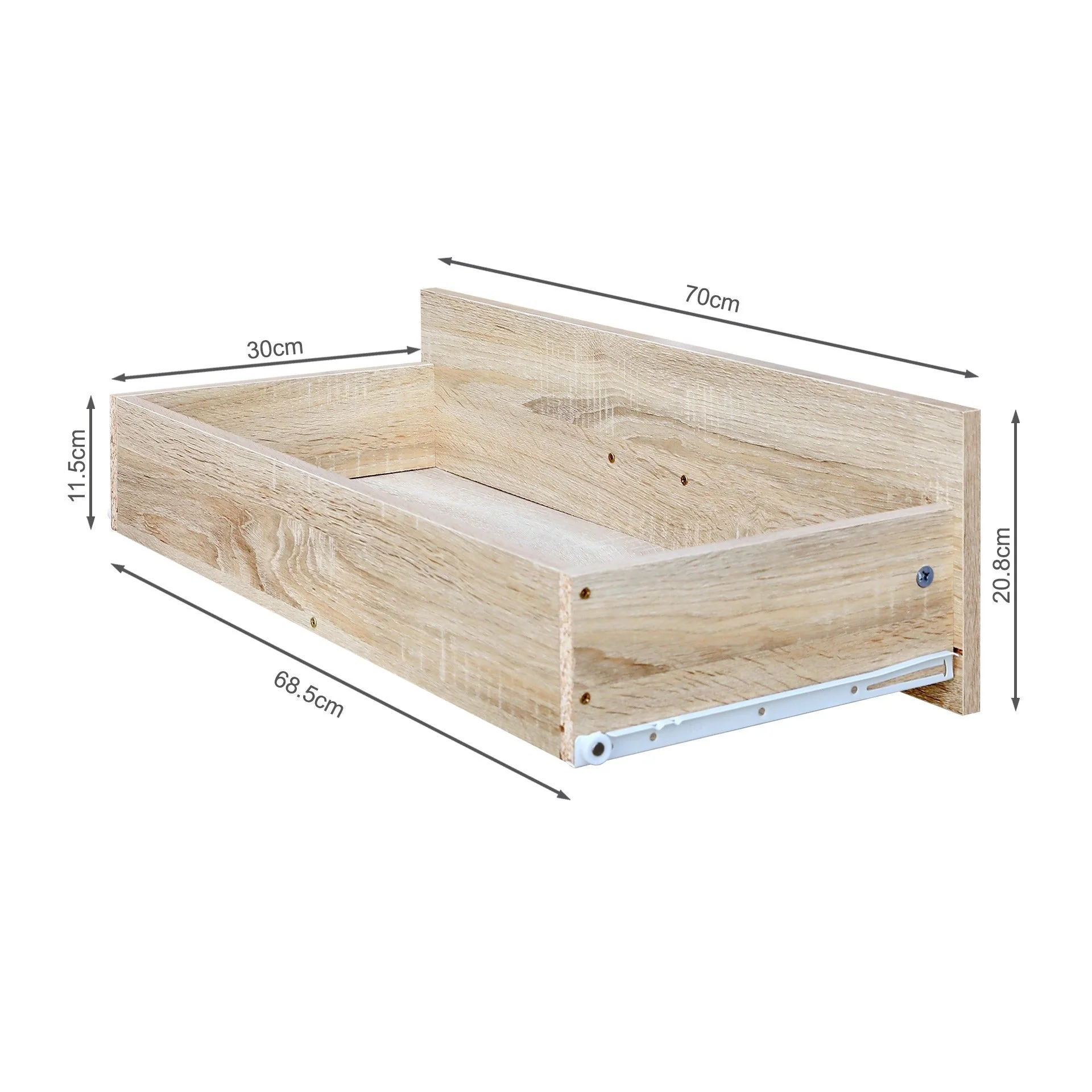 Trace 4 Drawers Tallboy - Oak - Image 8