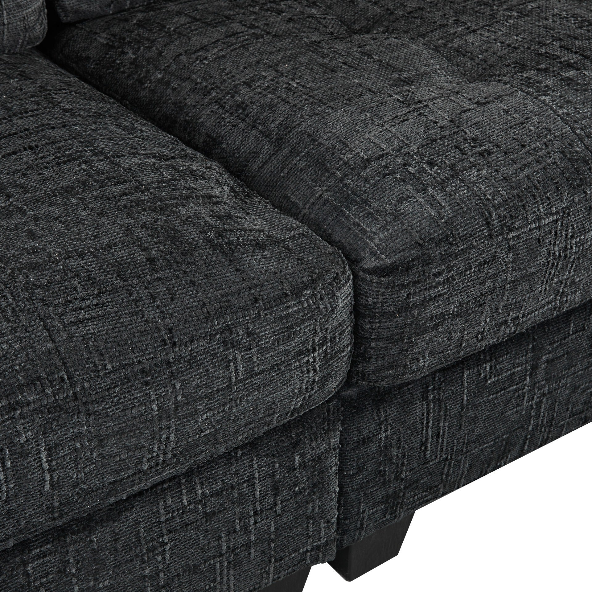 Tussock 3 Seater Sofa - Dark Grey - Image 12
