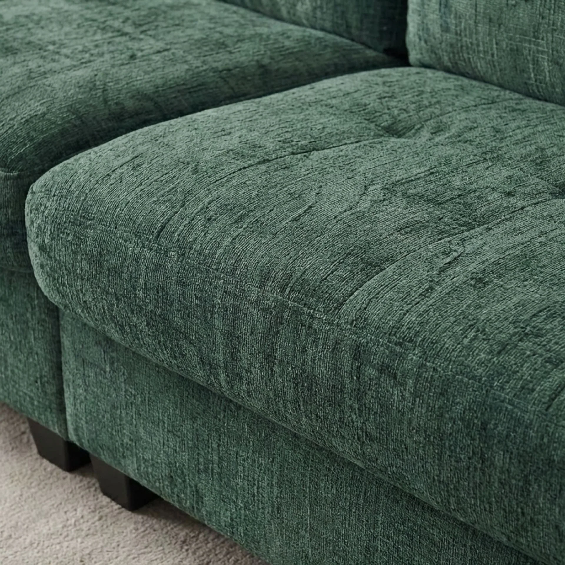 Tussock 3 Seater Sofa - Green - Image 8