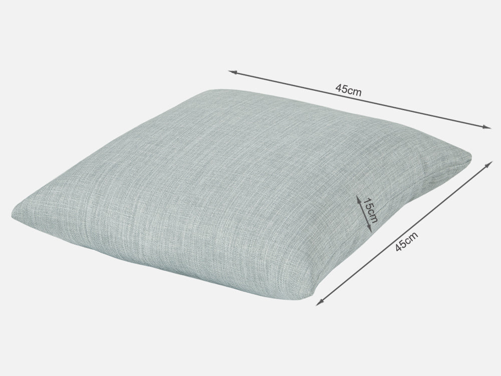 VAGAS 2 Seater Fabric Sofa - LIGHT GREY - Image 8