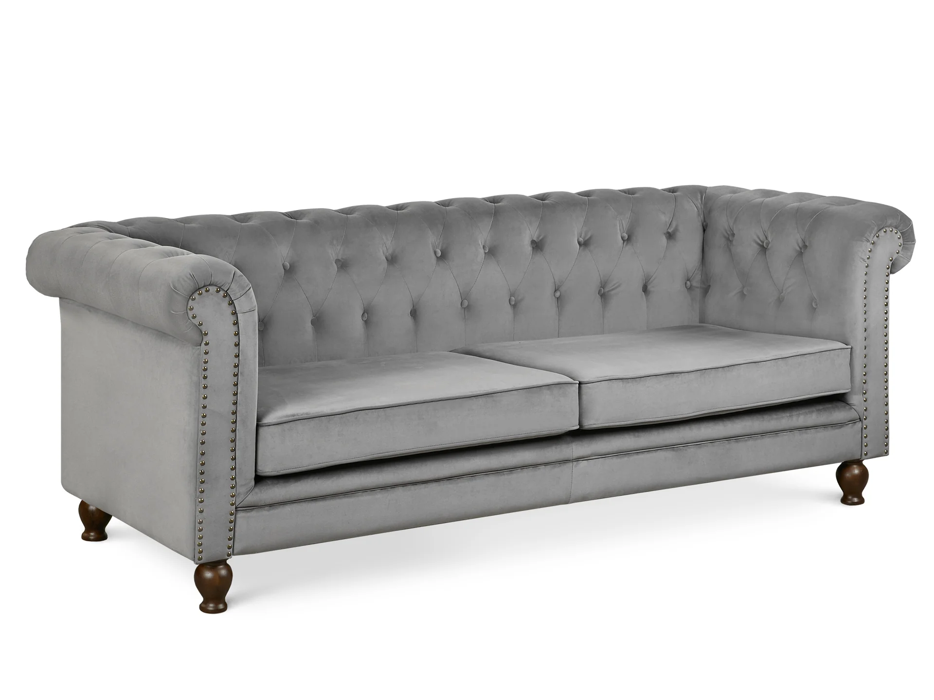 Vagas 3 Seater Sofa - Grey - Image 4