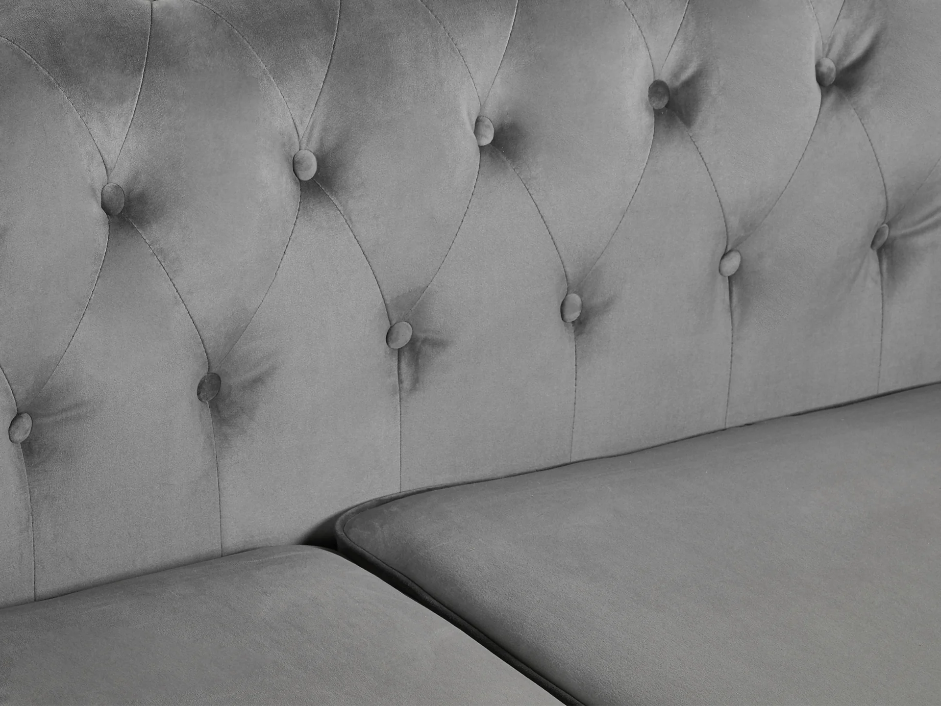 Vagas 3 Seater Sofa - Grey - Image 6