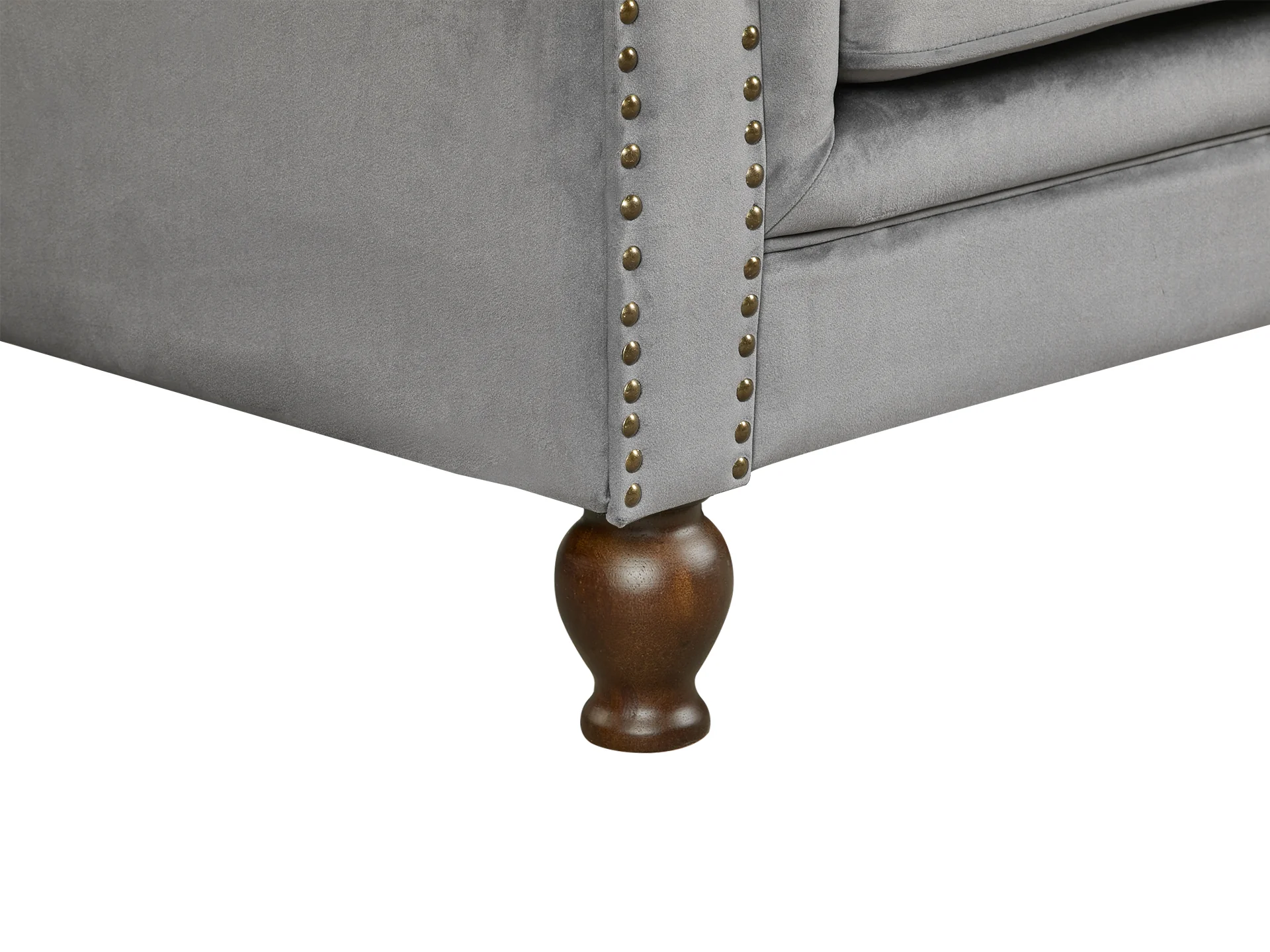 Vagas 3 Seater Sofa - Grey - Image 7
