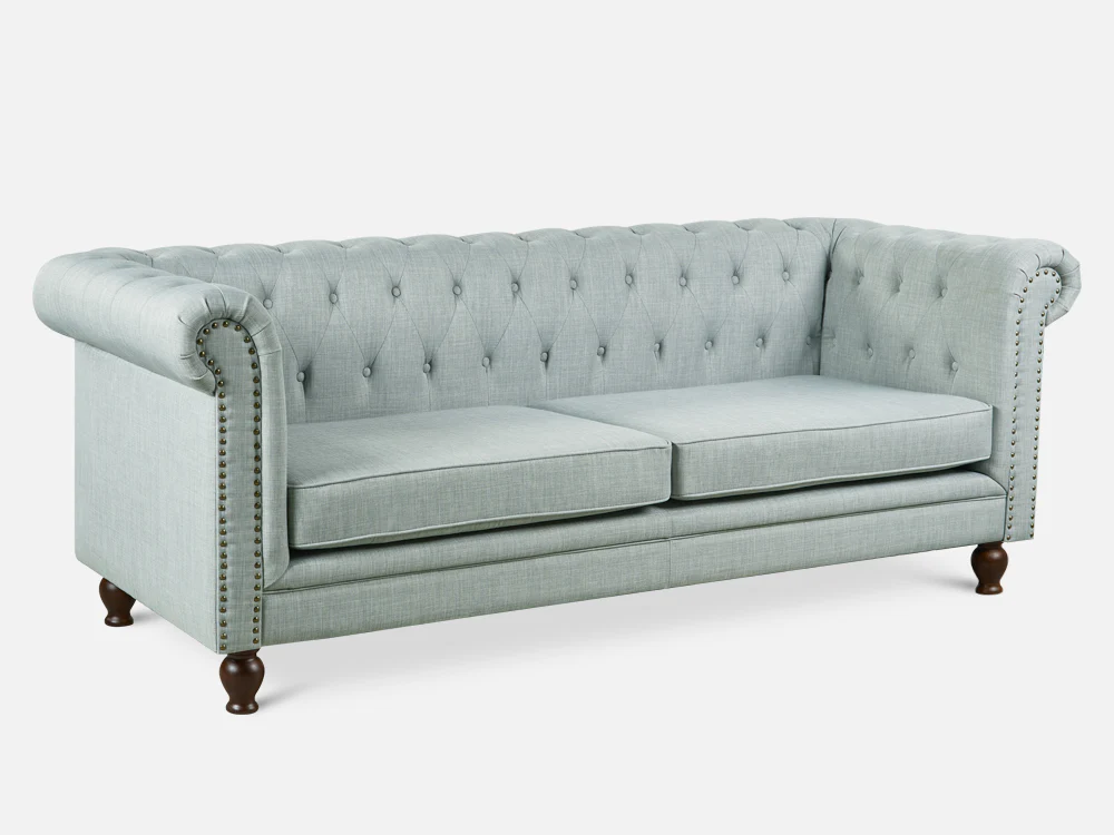 VAGAS Sofa Set 2PCS - LIGHT GREY - Image 6