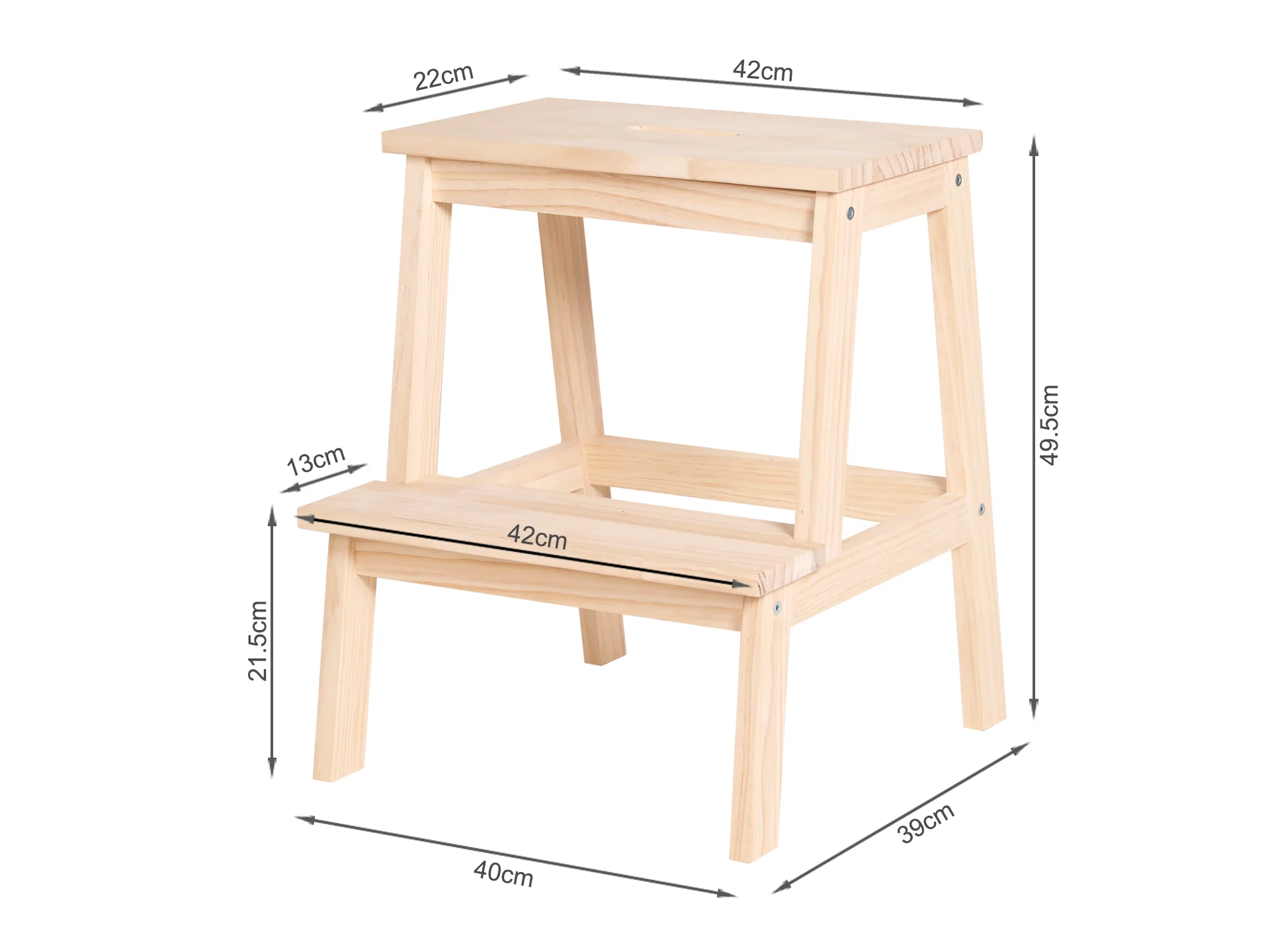 VAN Wooden Step Stool - Oak - Image 8