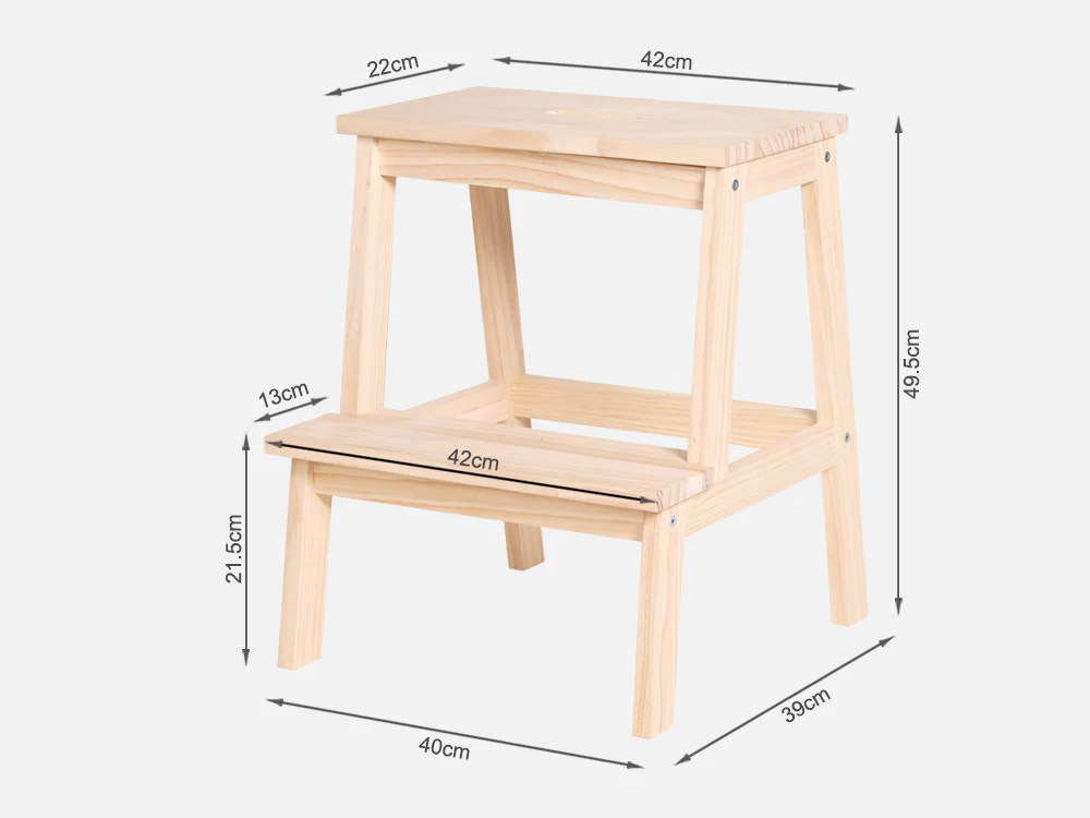 VAN Wooden Step Stool - Oak - Image 9