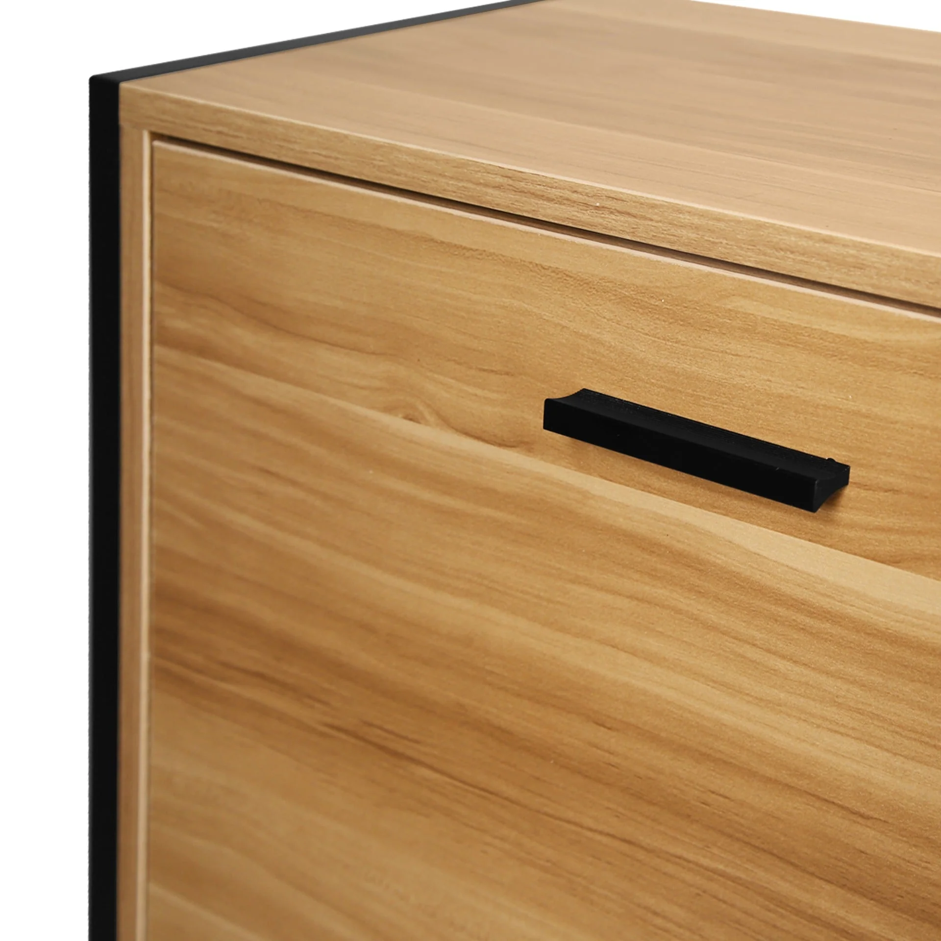 Vard 3 Drawer Shoe Cabinet Storage Rack - Light Teak - Image 13