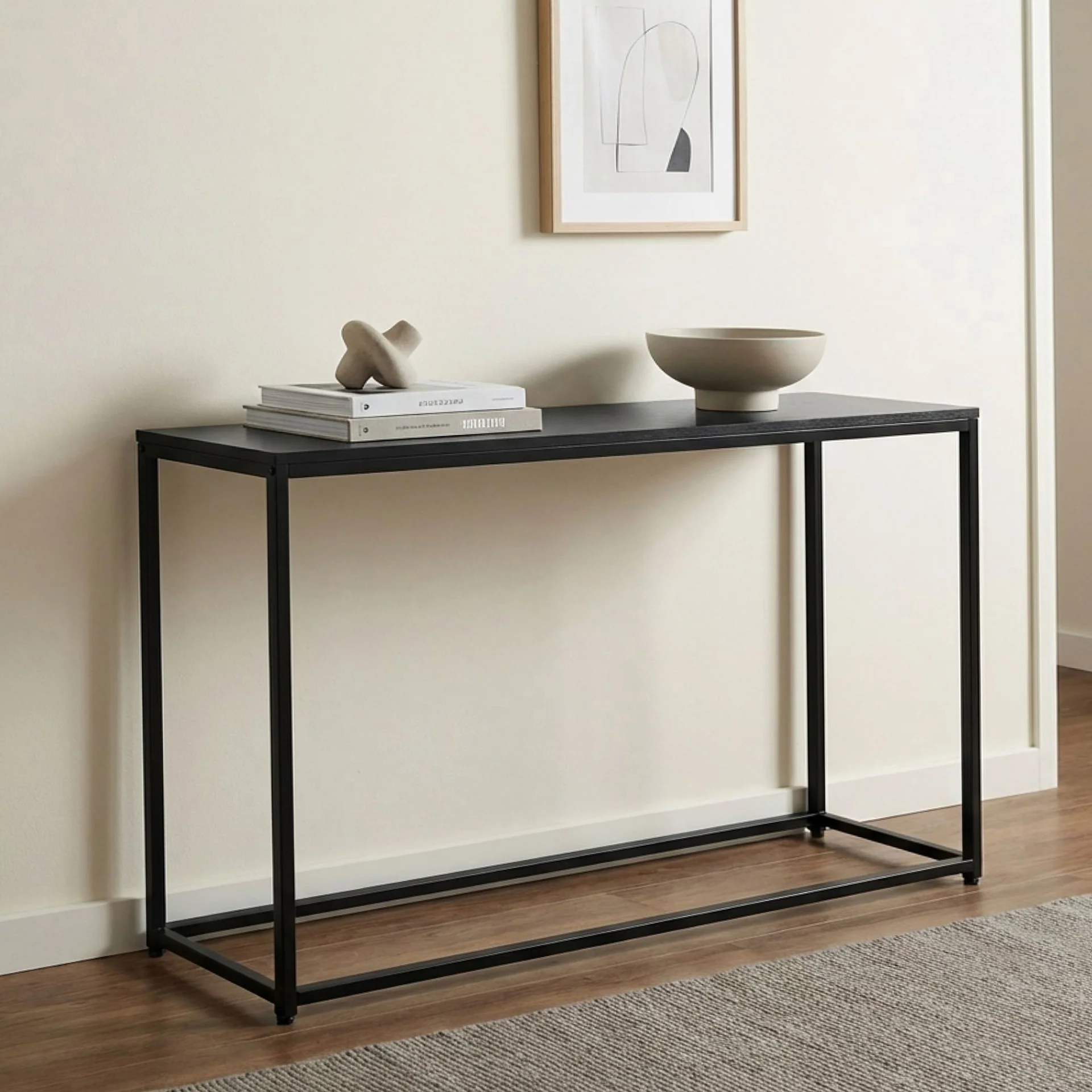 Varel Console Table - Black - Image 3