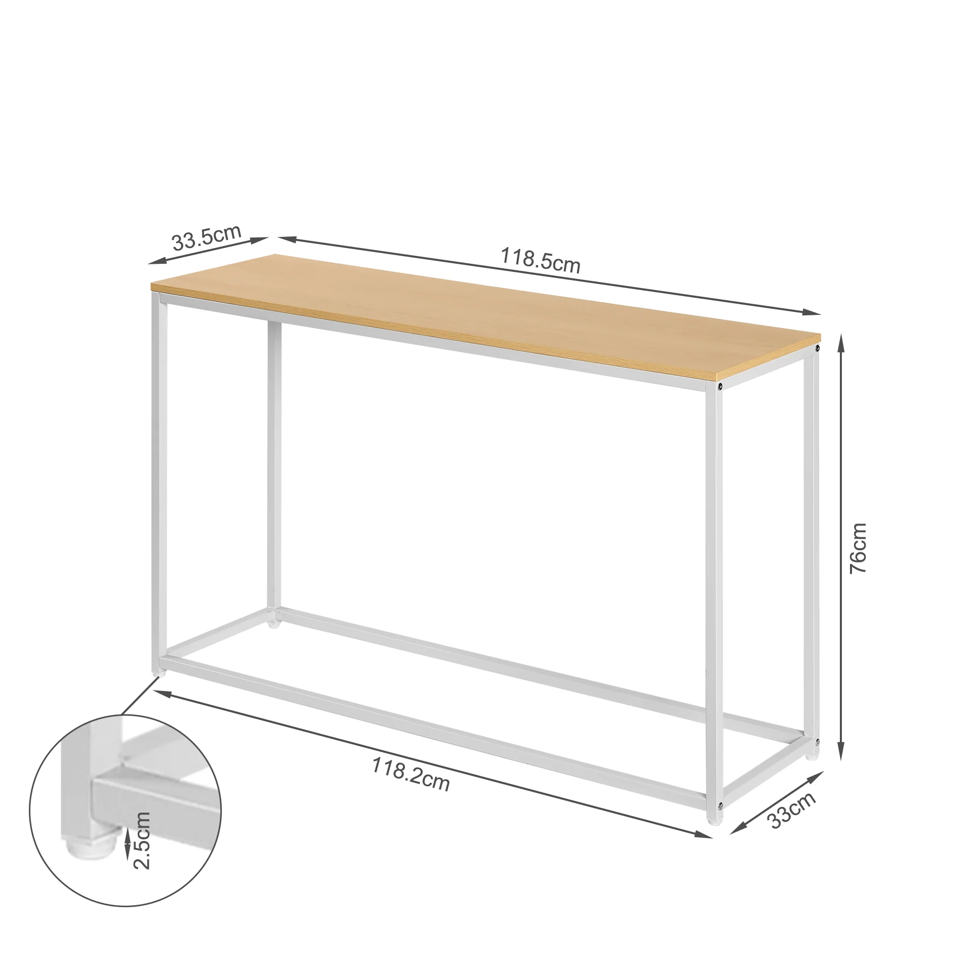 Varel Console Table - Maple - Image 12