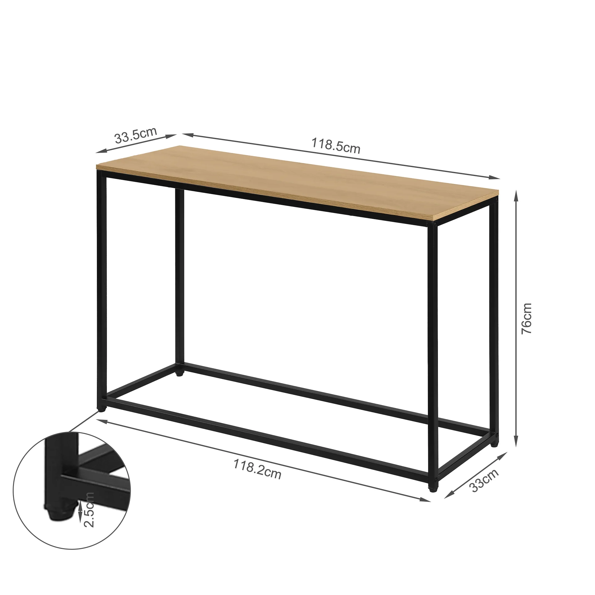 Varel Console Table - Natural - Image 12