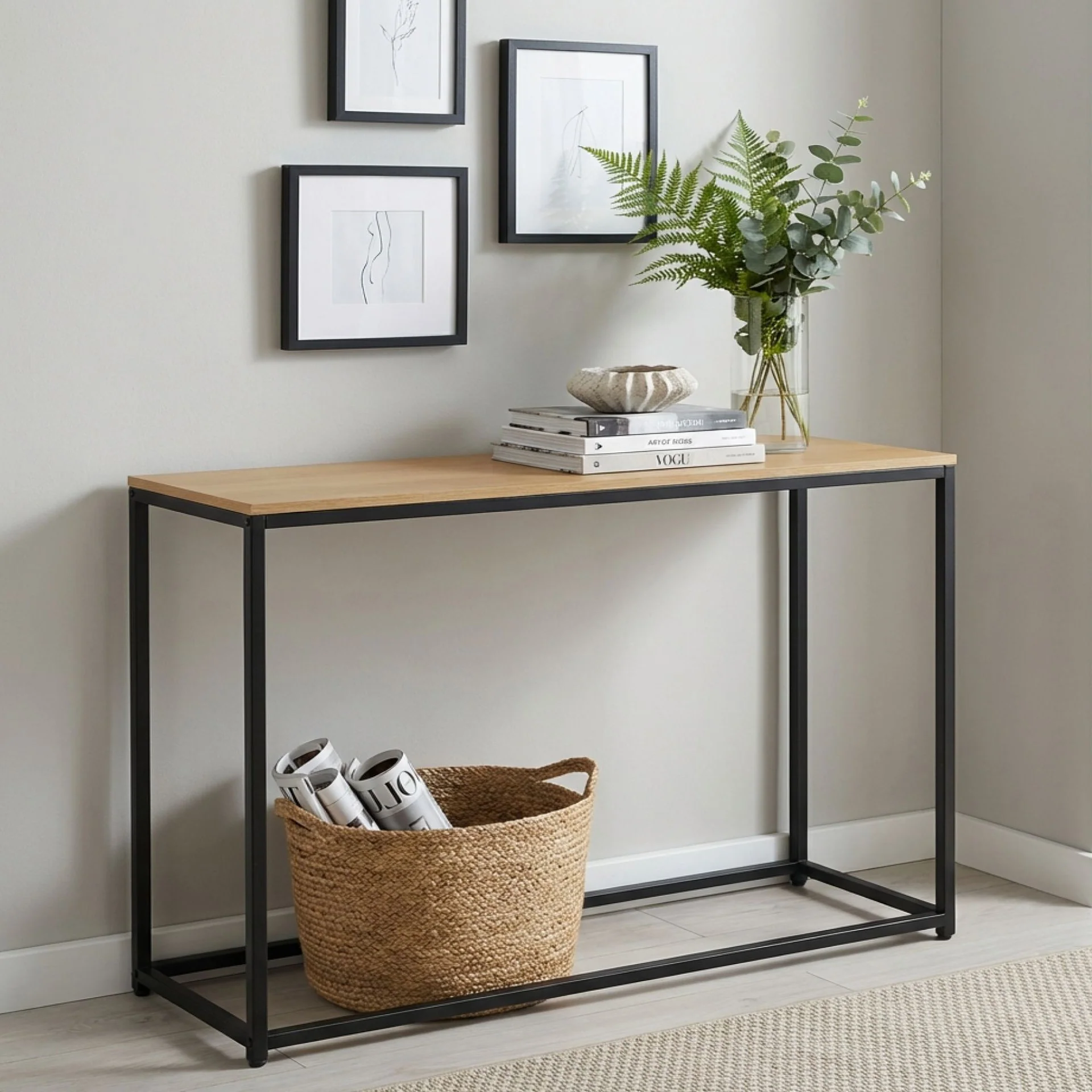 Varel Console Table - Natural - Image 3