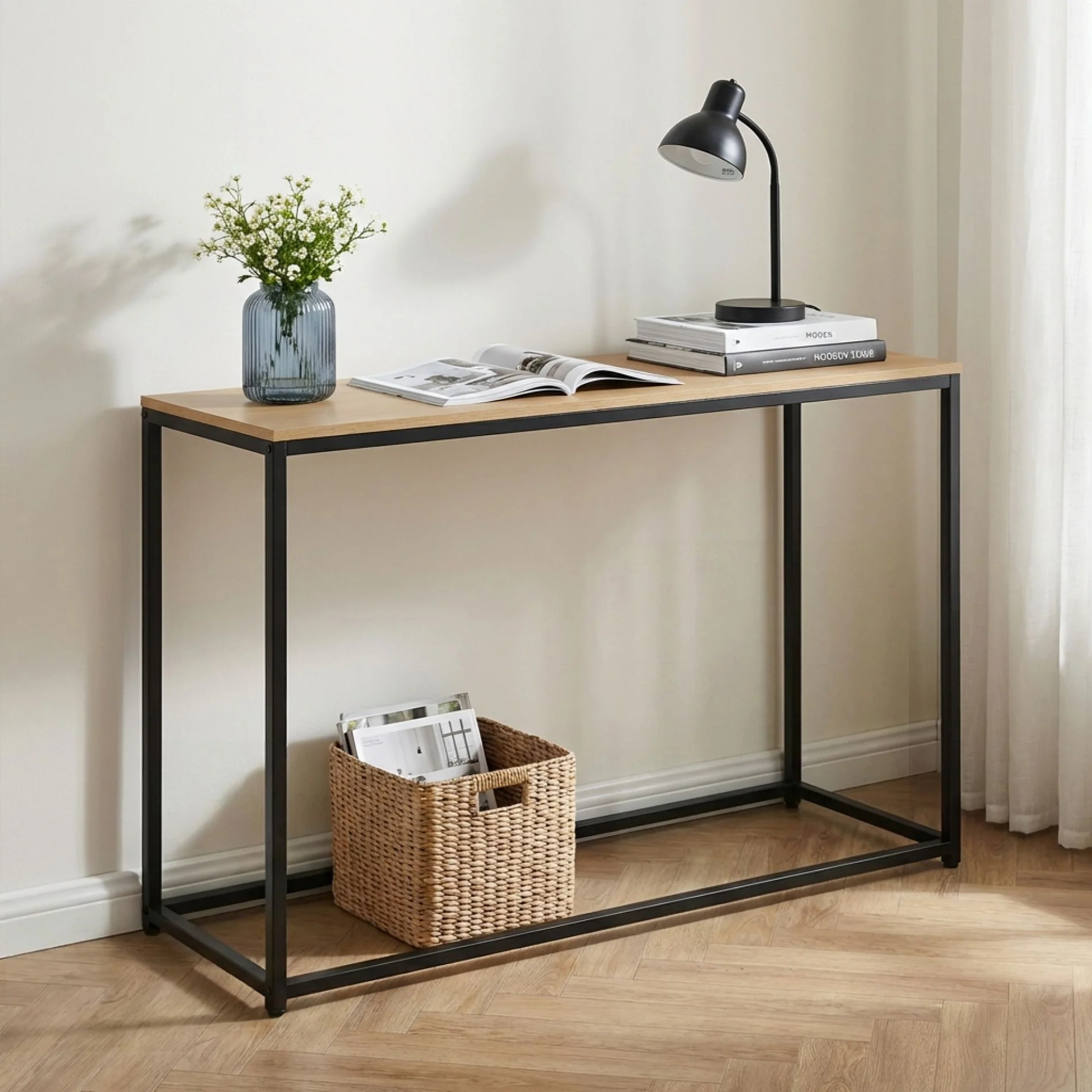 Varel Console Table - Natural - Image 5