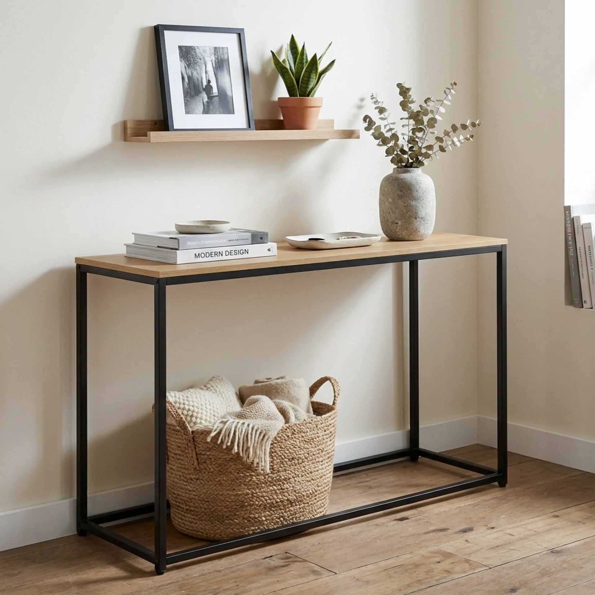 Varel Console Table - Natural - Image 6