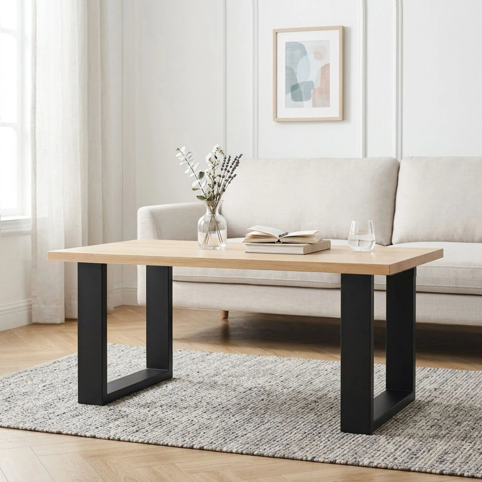 Varex Box Shape Metal Coffee Table Legs 30x40cm - Set of 2 - Image 4