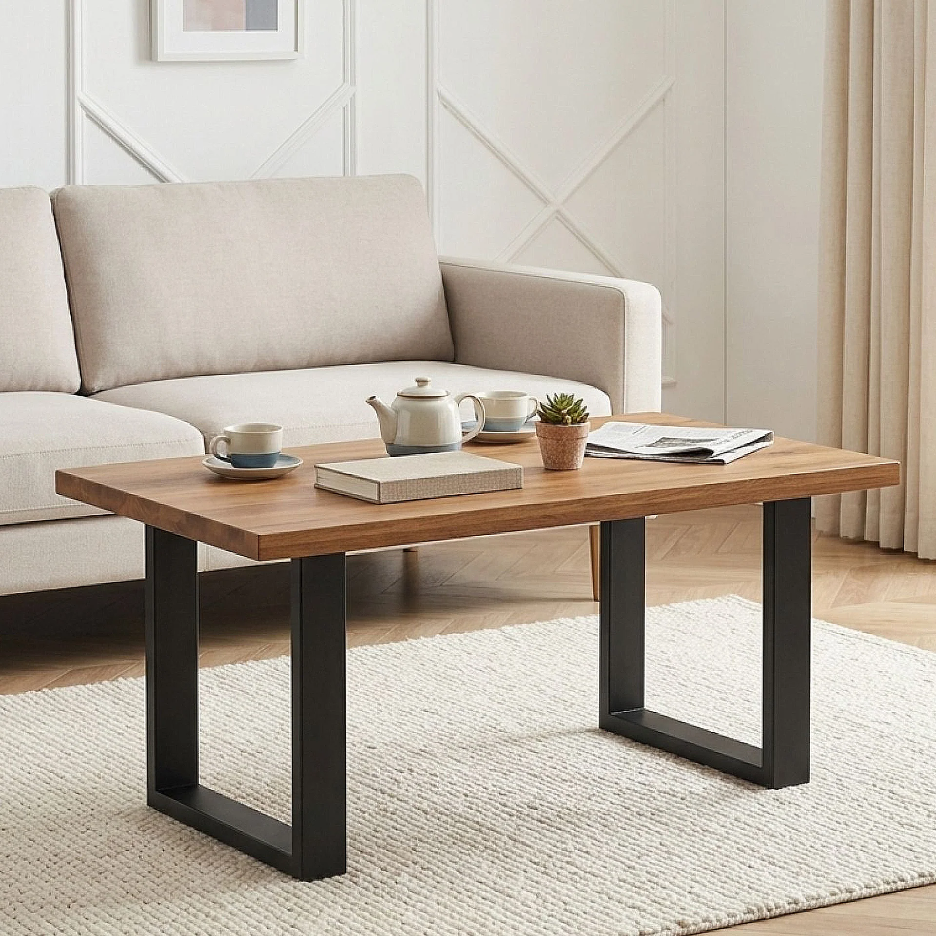 Varex Box Shape Metal Coffee Table Legs 30x40cm - Set of 2 - Image 5