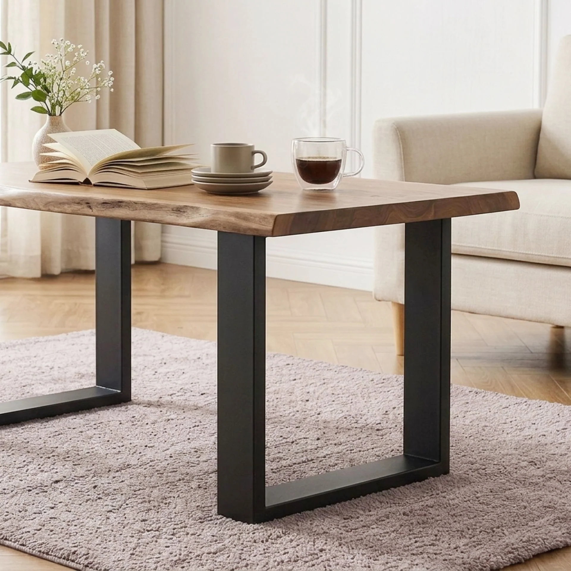 Varex Box Shape Metal Coffee Table Legs 30x40cm - Set of 2 - Image 6