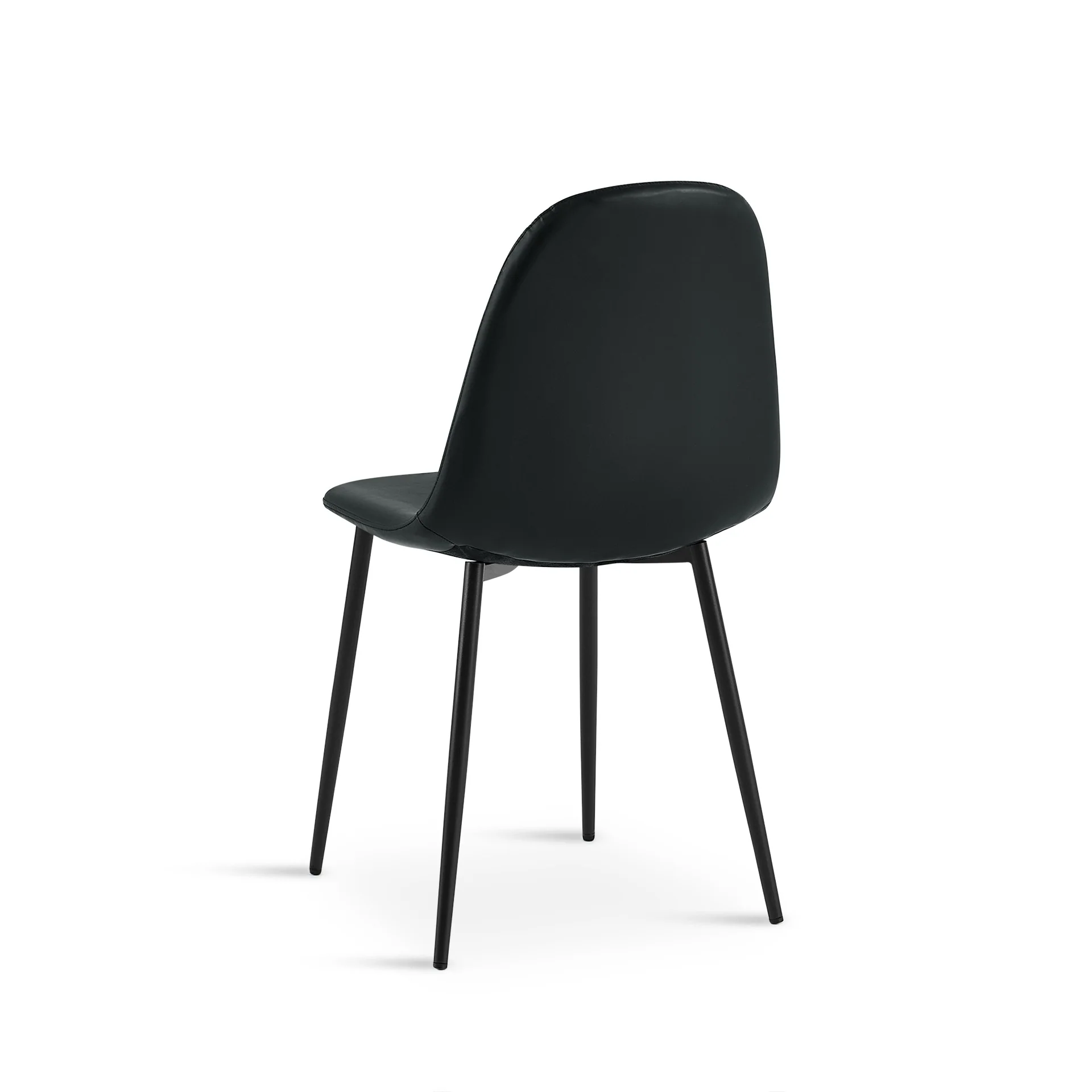 Varo PU Dining Chair - Set of 4 - Black - Image 8