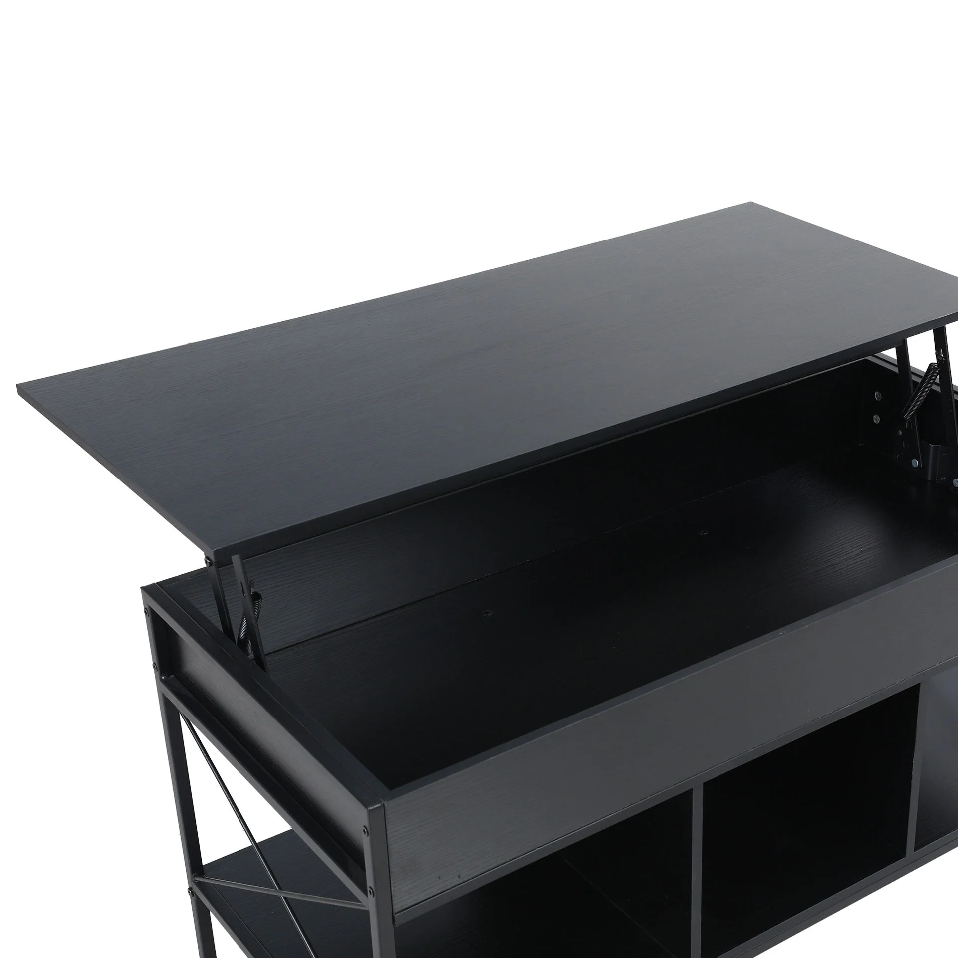 Vault Lift-Top Storage Coffee Table - Black - Image 12