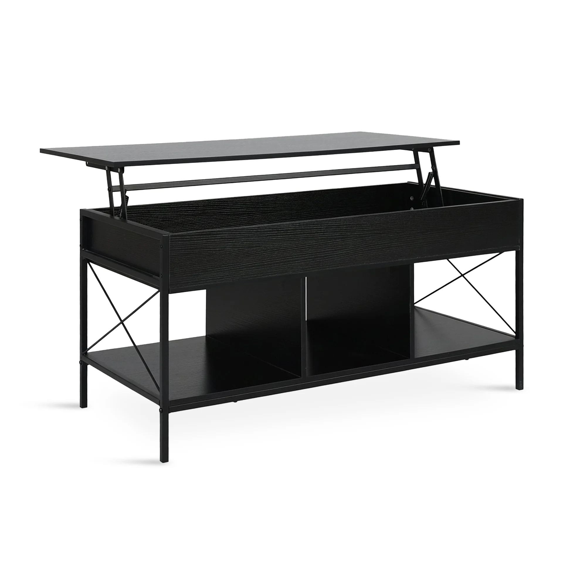 Vault Lift-Top Storage Coffee Table - Black - Image 9