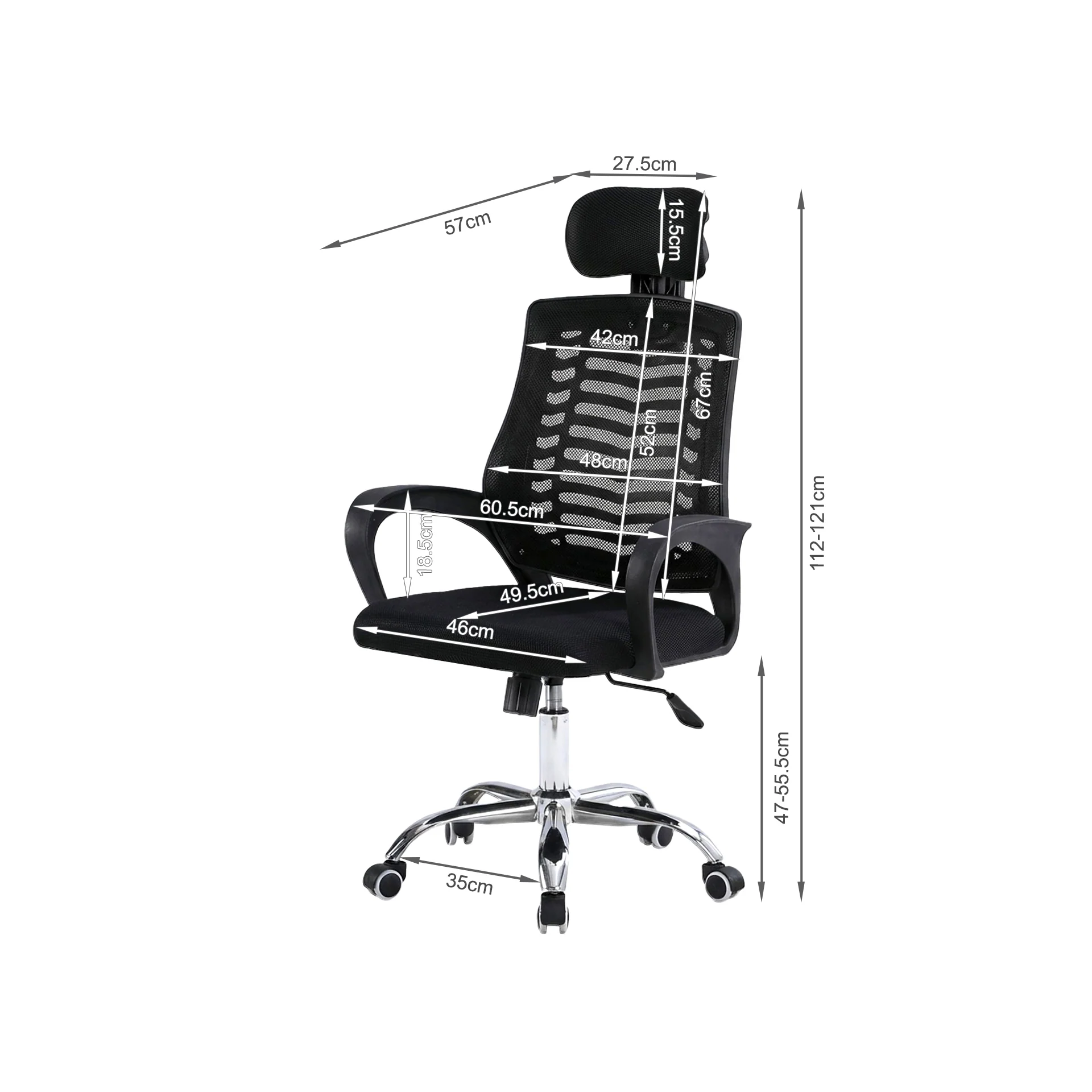 Vectra Office Chair - Black - Image 14