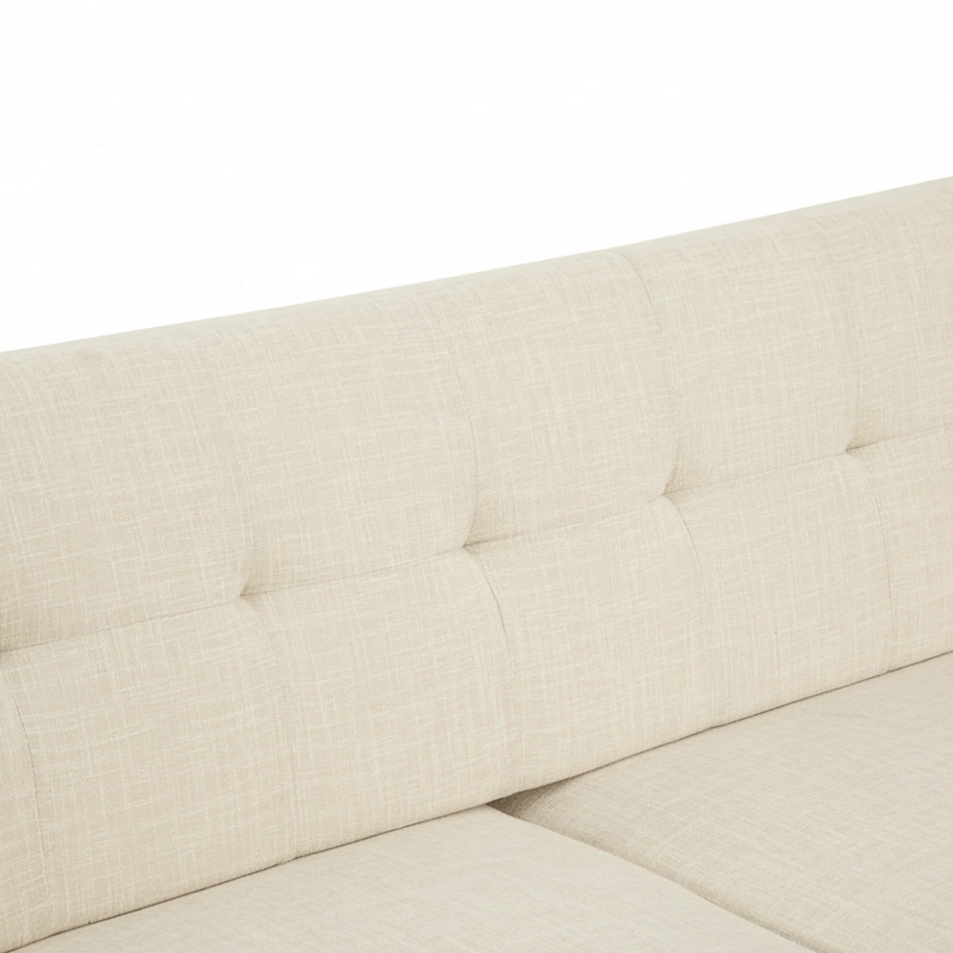 Vibe Linen 2 Seater Sofa - Beige - Image 11