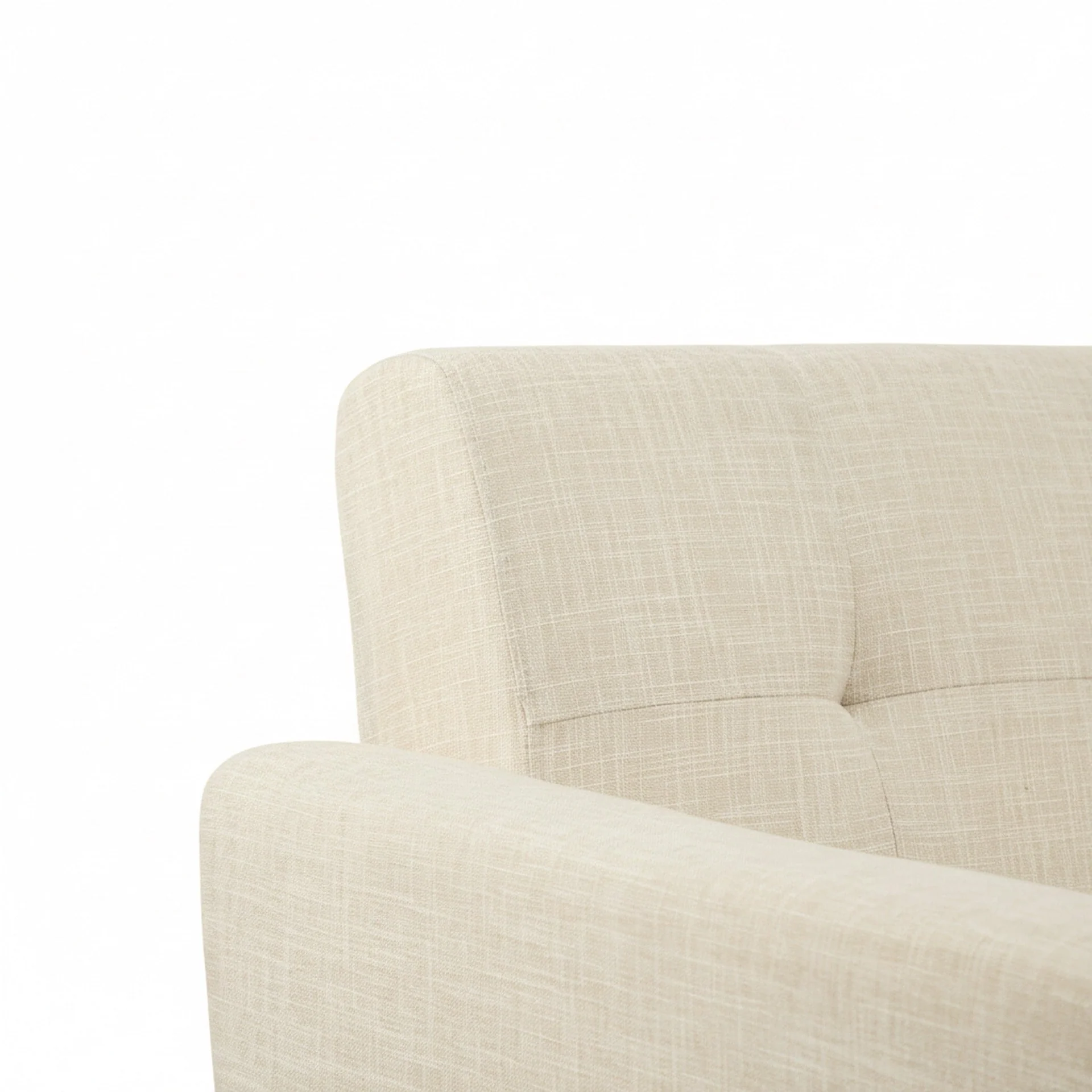 Vibe Linen 2 Seater Sofa - Beige - Image 12