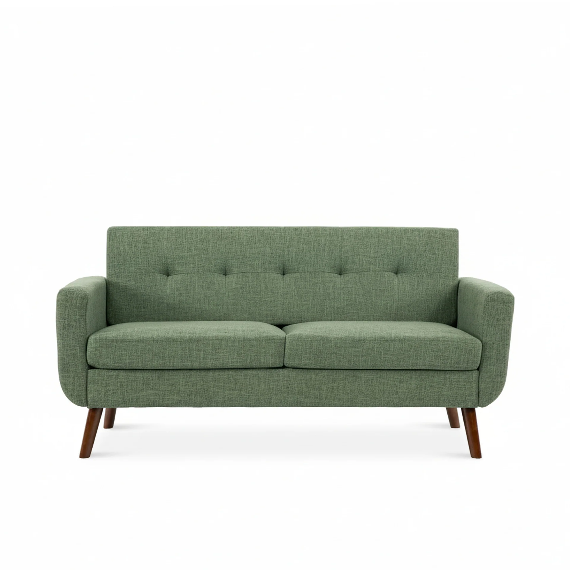 Vibe Linen 2 Seater Sofa - Green - Image 7