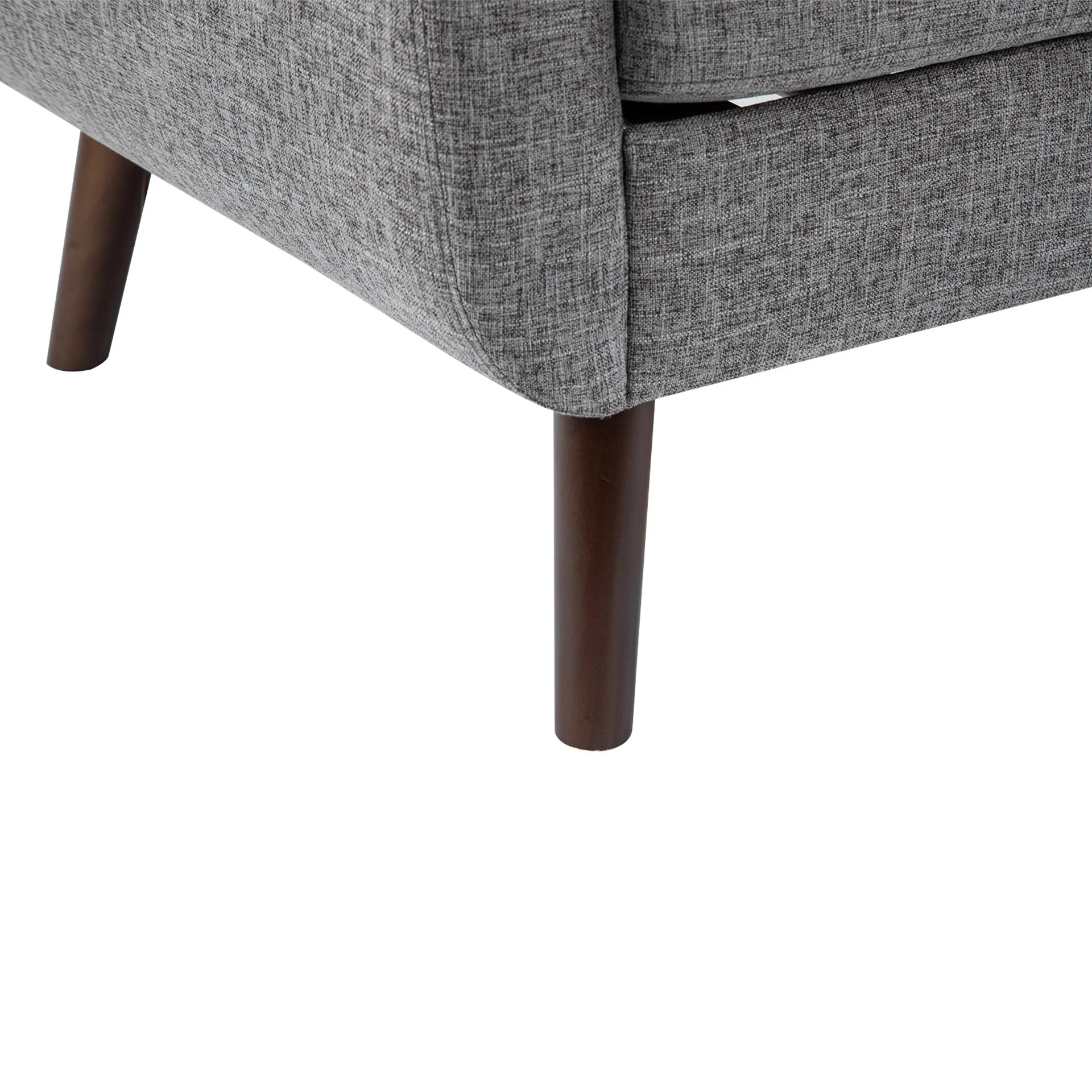 Vibe Linen 2 Seater Sofa - Grey - Image 14