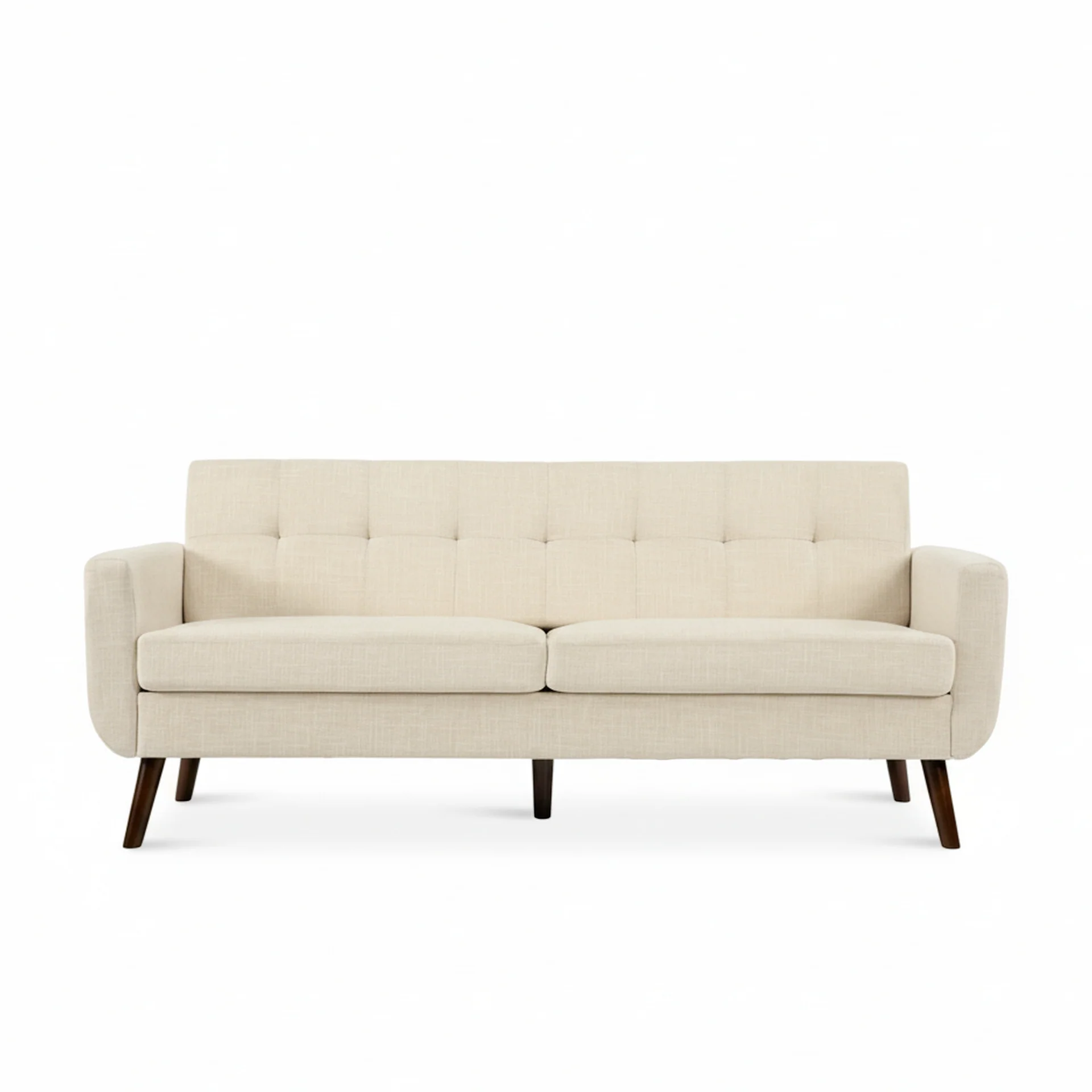 Vibe Linen 3 Seater Sofa - Beige - Image 8