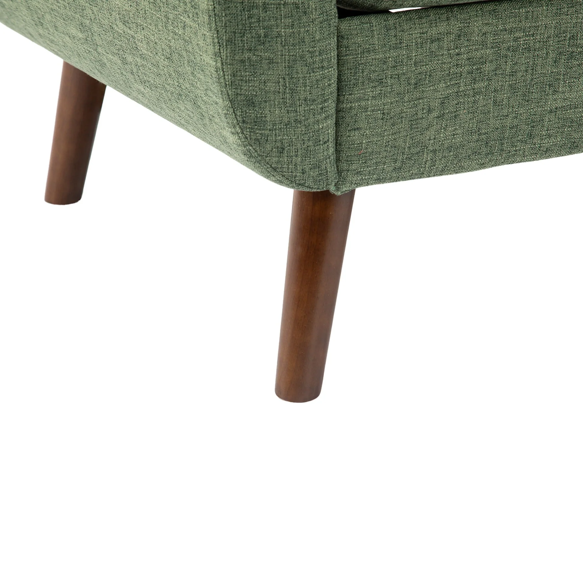 Vibe Linen 3 Seater Sofa - Green - Image 11