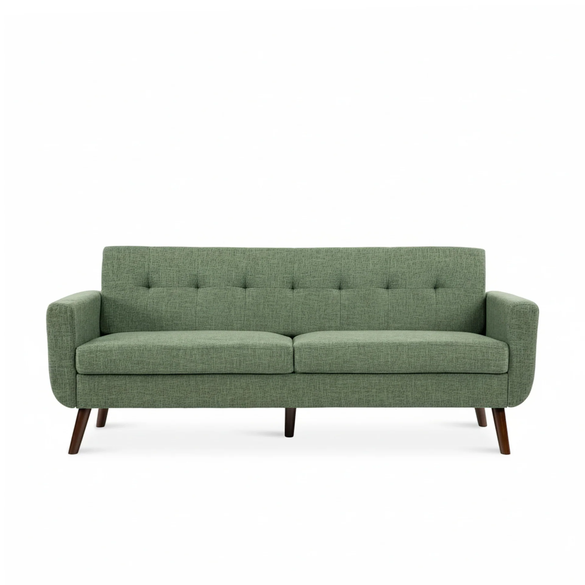 Vibe Linen 3 Seater Sofa - Green - Image 7