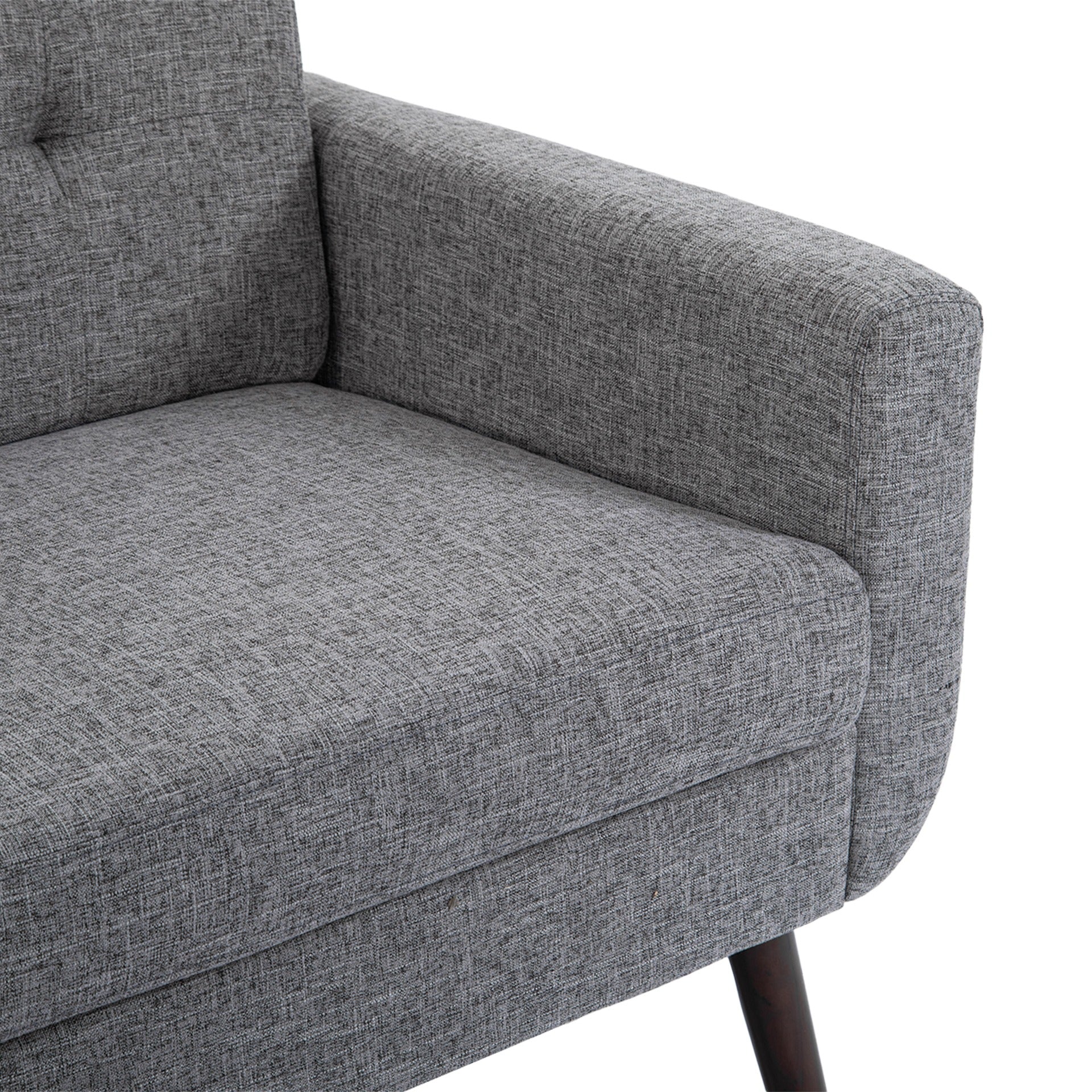 Vibe Linen 3 Seater Sofa - Grey - Image 13
