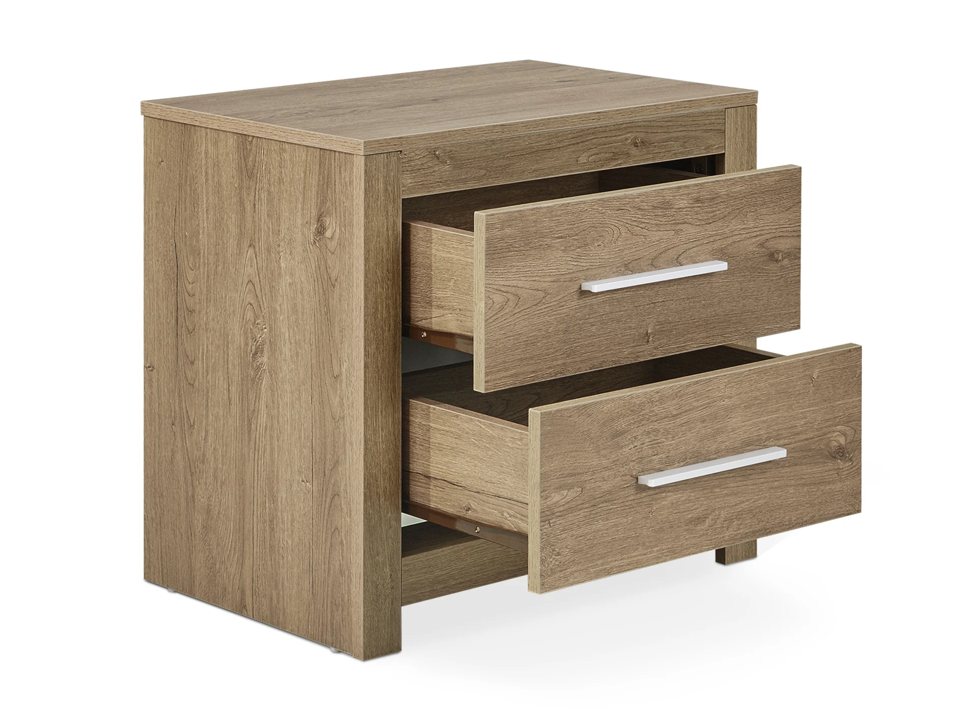 Vicente Wooden Bedside Table - Oak - Image 4